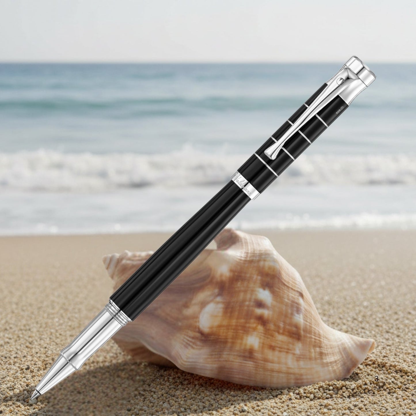 Waldmann Tango Black CT Roller Ball Pen 0011