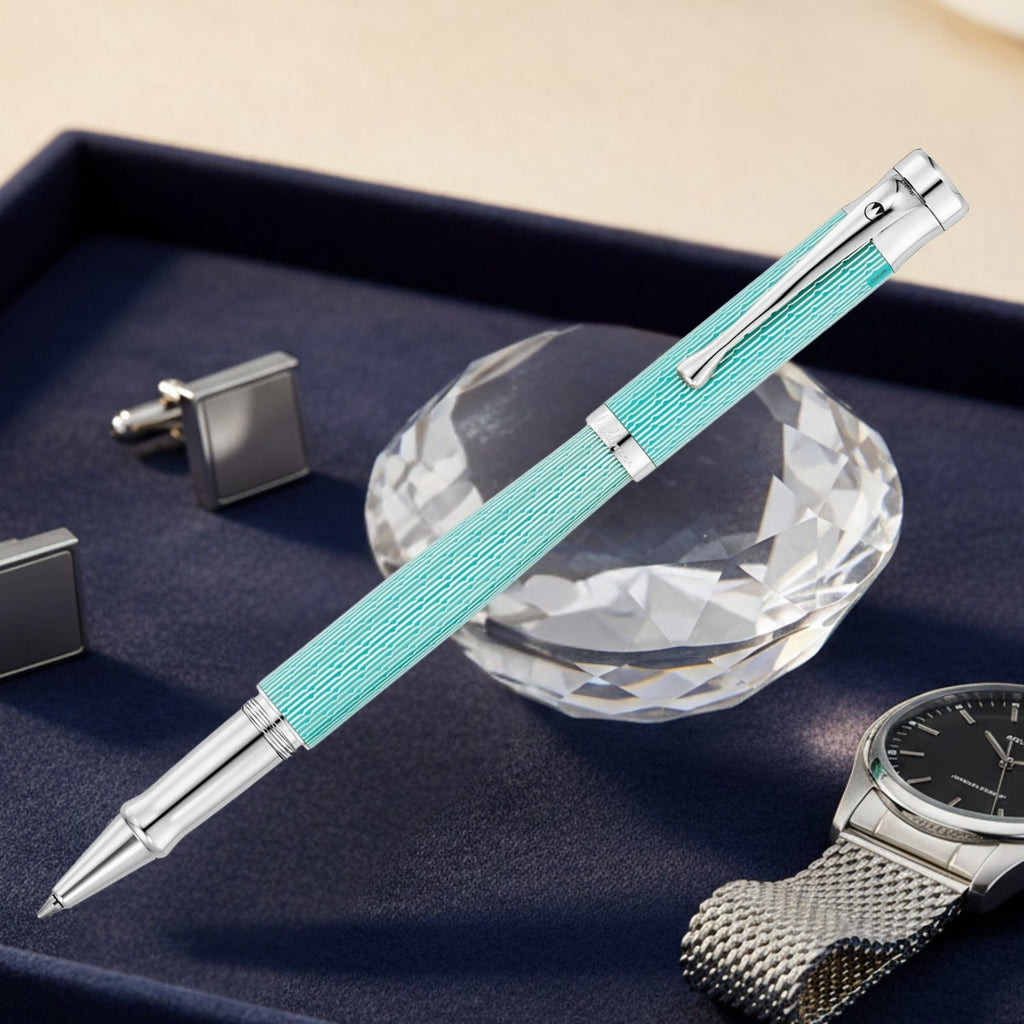 Waldmann Tango Brilliant Aquamarine CT Roller Ball Pen 7063