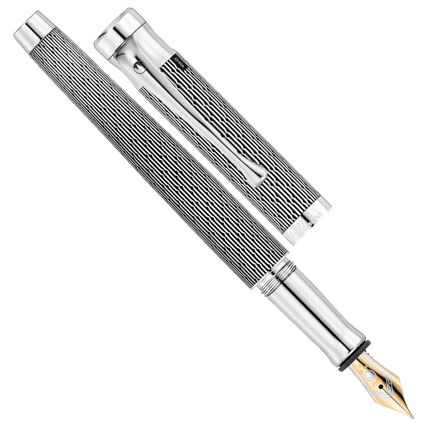 Waldmann Tango Brilliant Black CT 18CT Fountain Pen