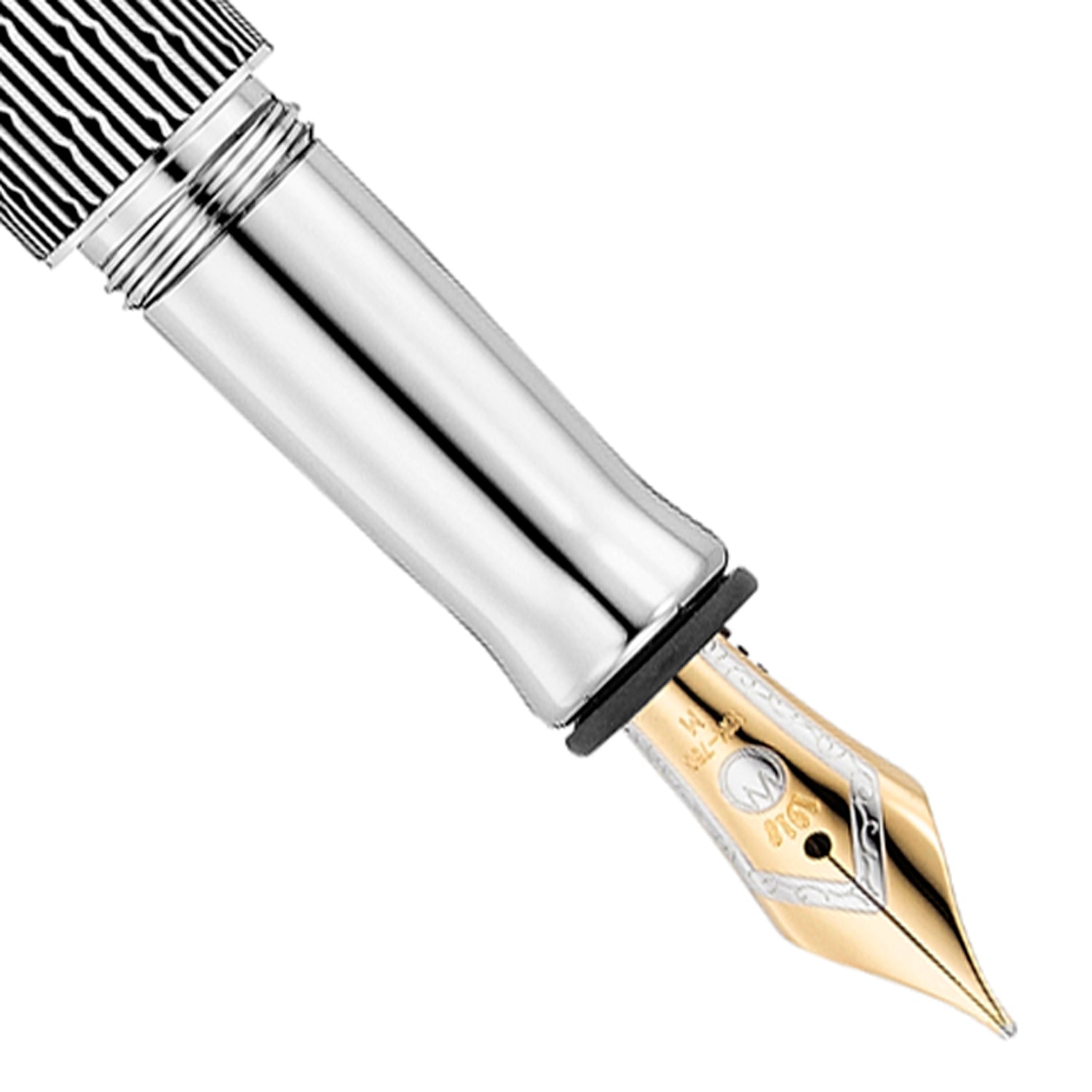 Waldmann Tango Brilliant Black CT 18CT Fountain Pen