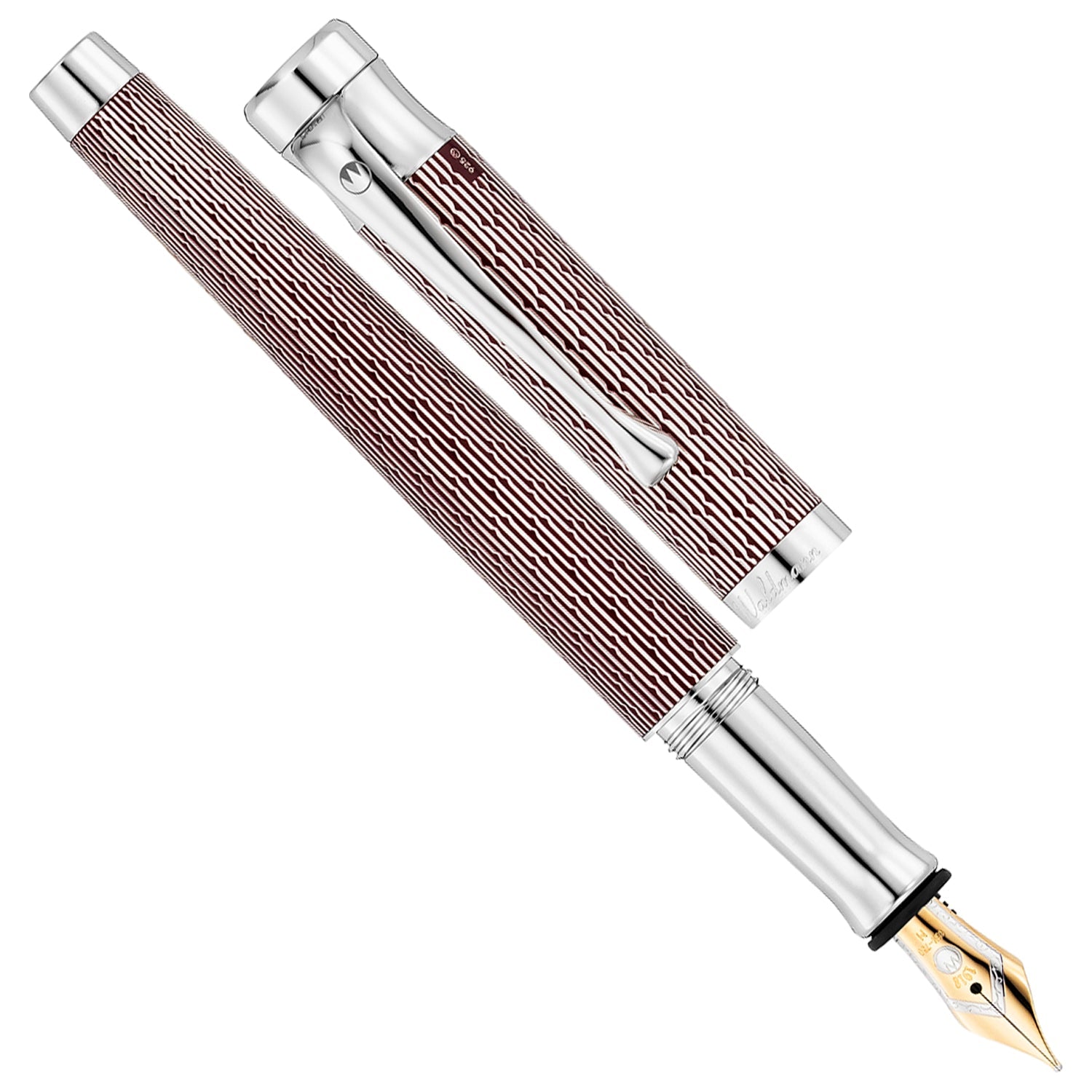 Waldmann Tango Brilliant Burgundy CT 18CT Fountain Pen