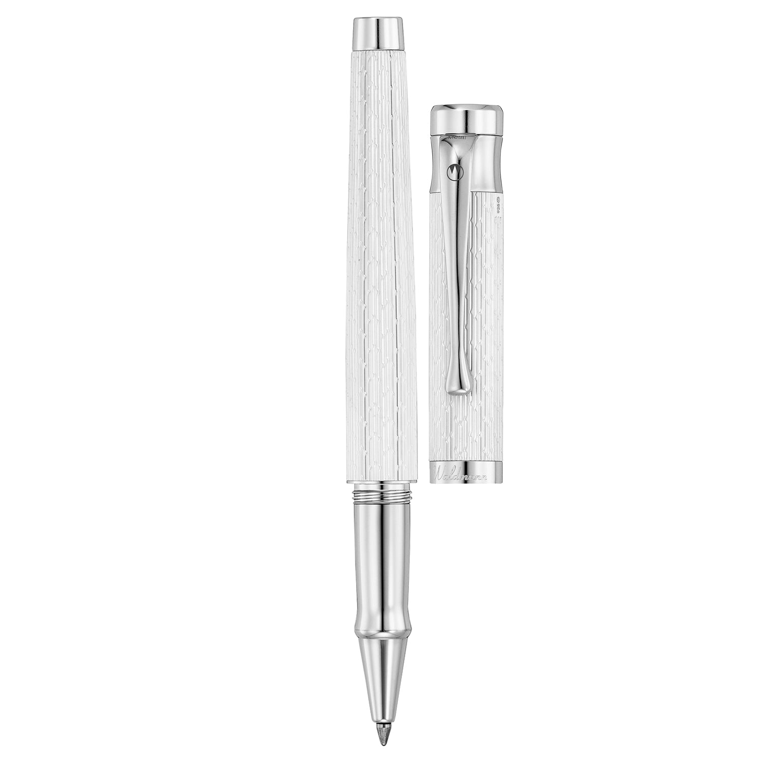 Waldmann Tango Brilliant White CT Roller Ball Pen 7043
