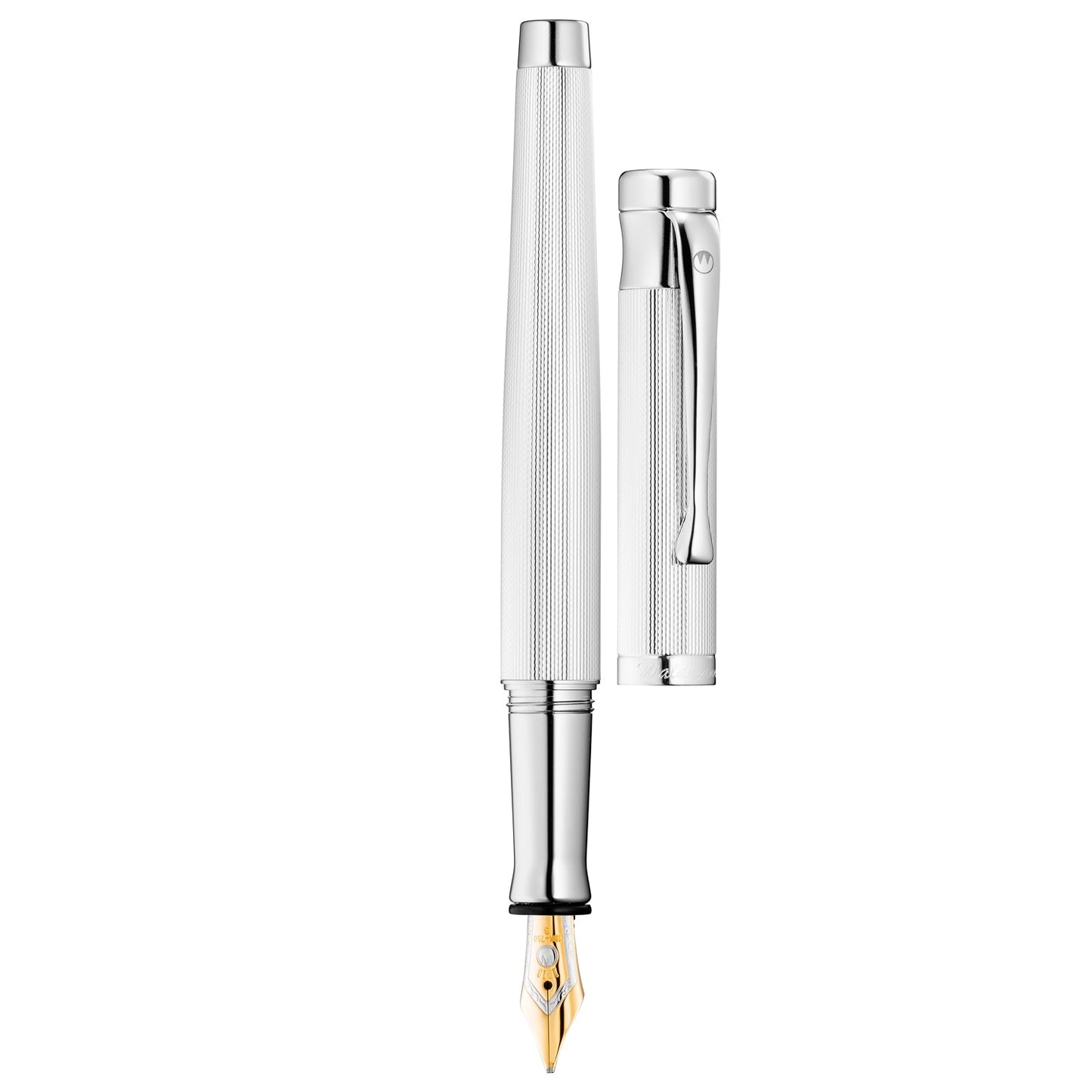 Waldmann Tango Silver Barley CT 18CT Fountain Pen
