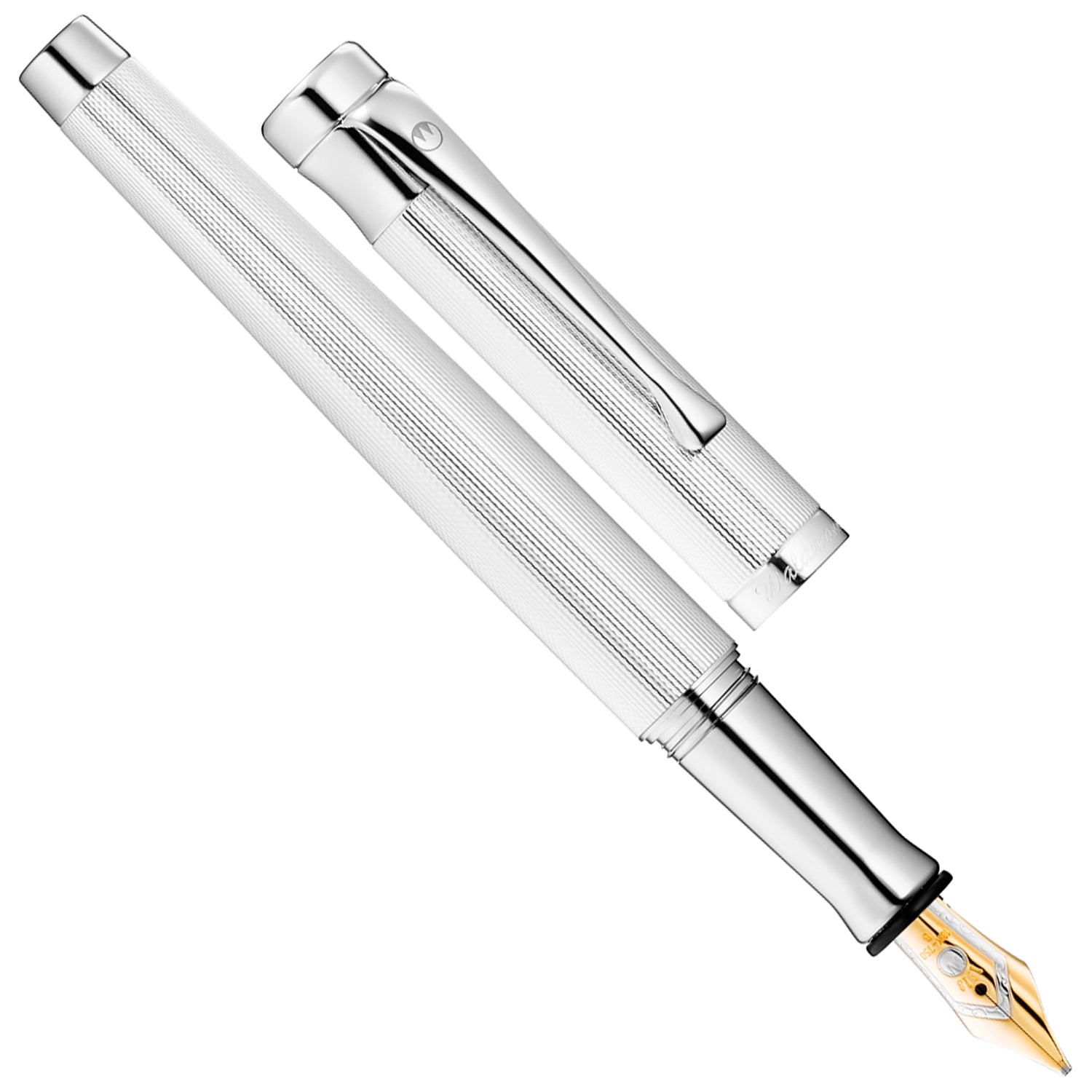Waldmann Tango Silver Barley CT 18CT Fountain Pen