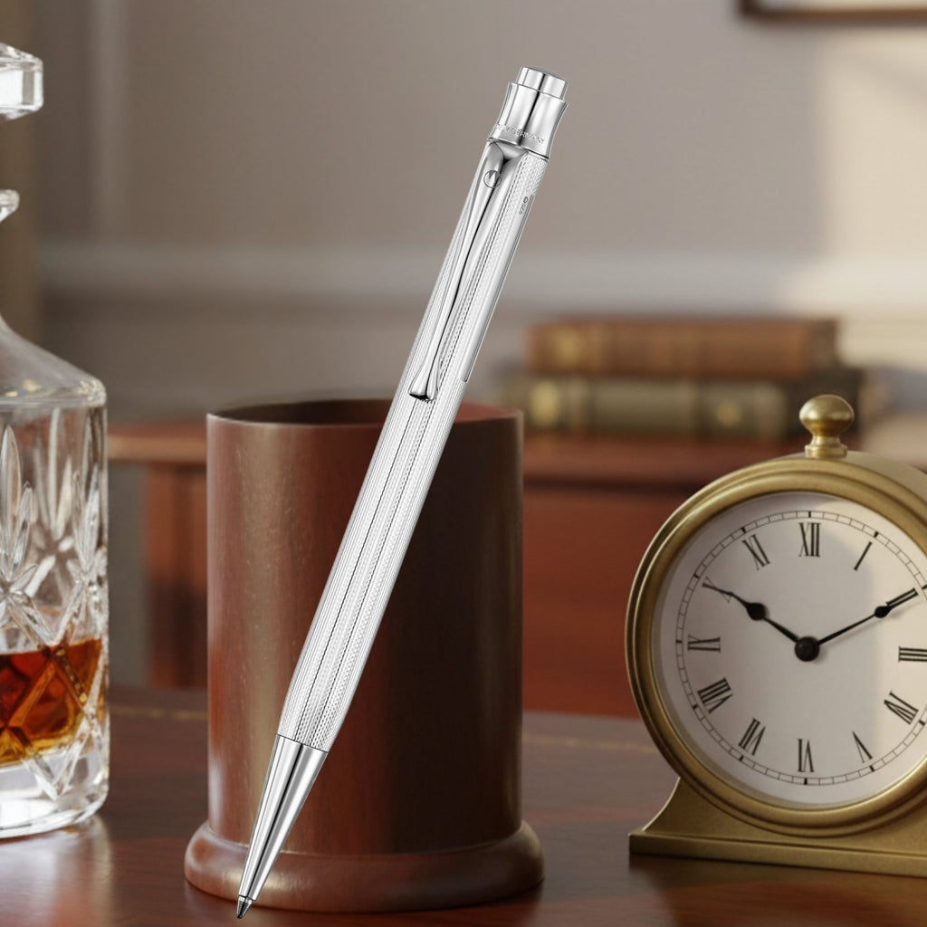 Waldmann Tango Silver Barley CT Ballpoint Pen 0006