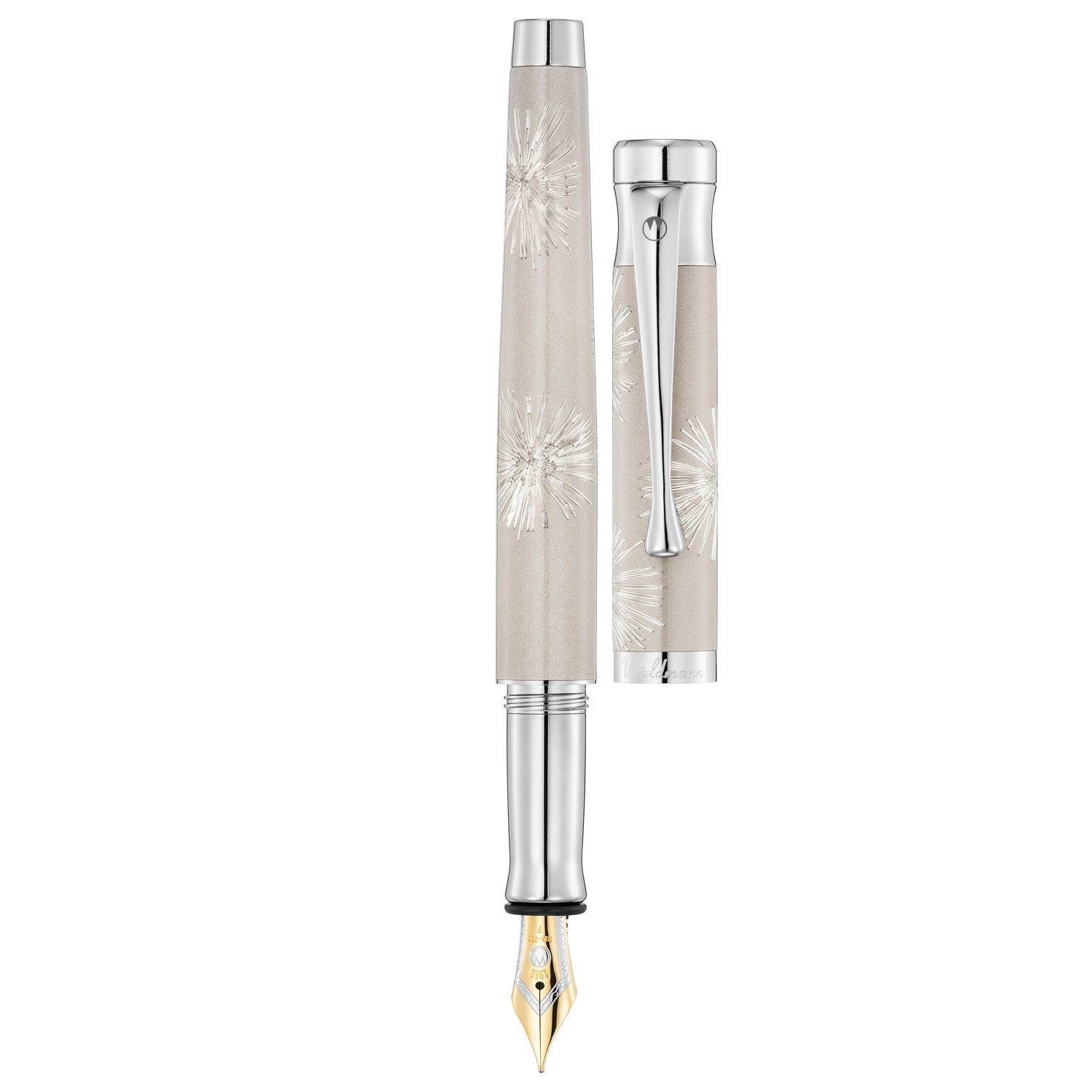 Waldmann Tango Starburst Galaxy Grey CT 18CT Fountain Pen