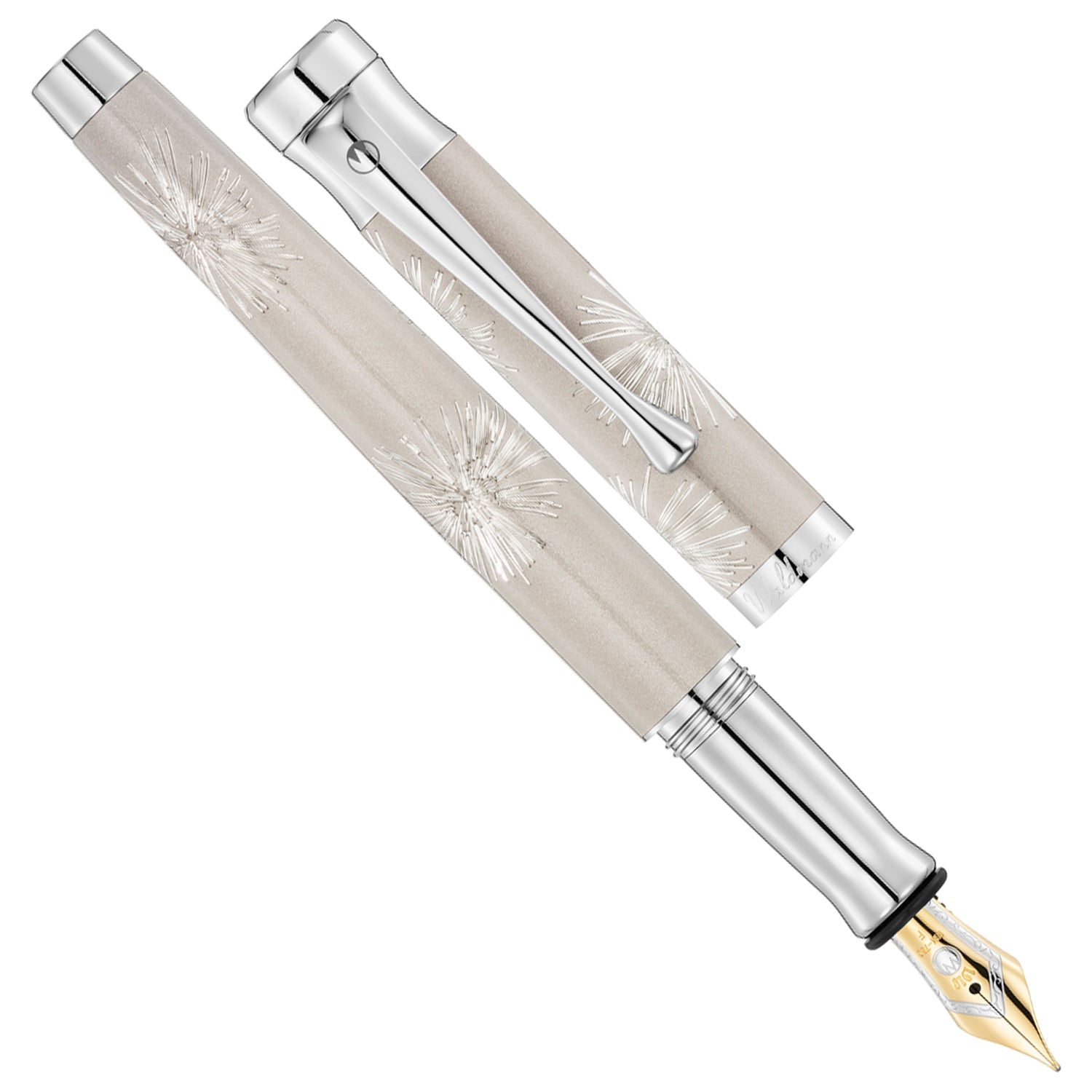 Waldmann Tango Starburst Galaxy Grey CT 18CT Fountain Pen