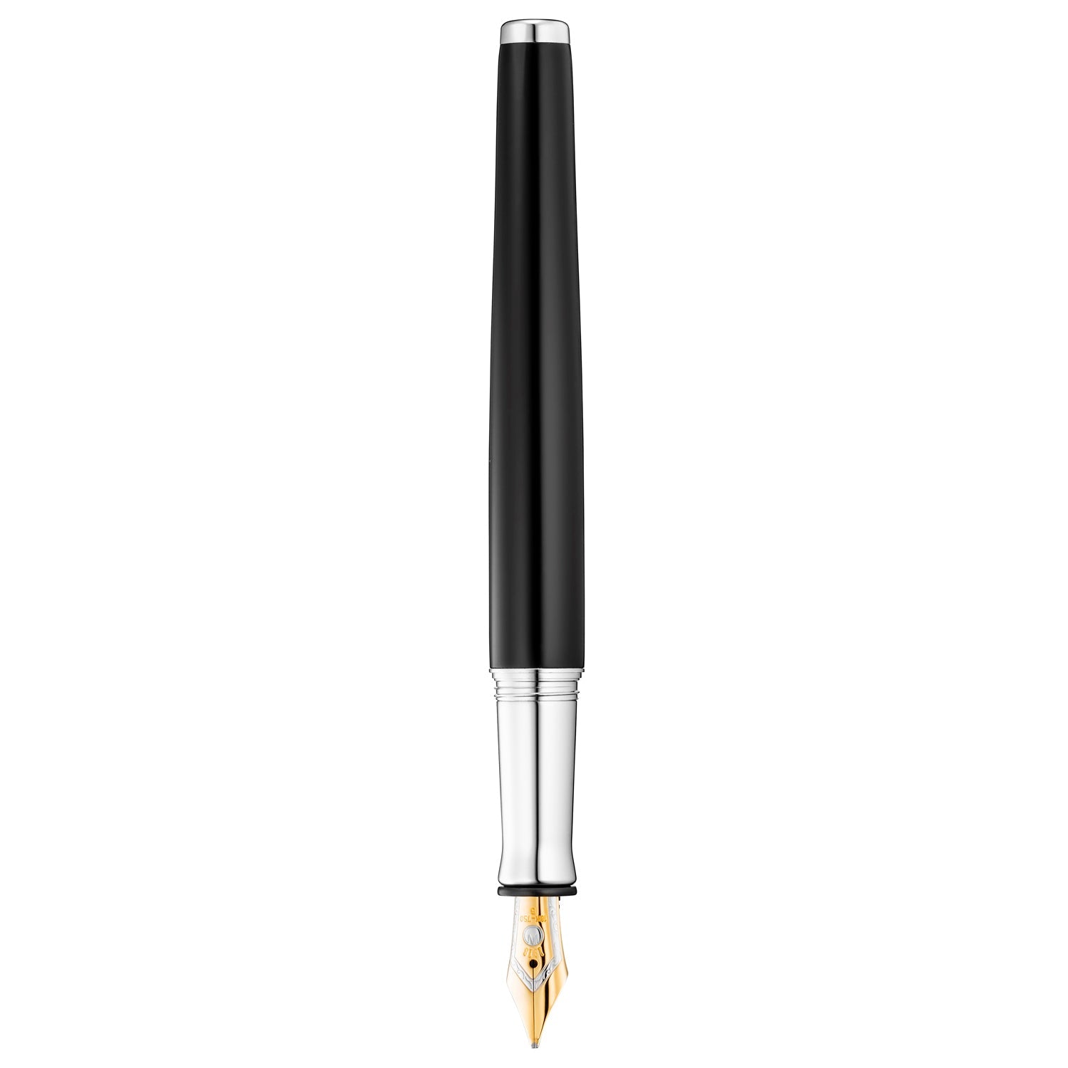 Waldmann Tuscany Black/Silver CT 18CT Fountain Pen