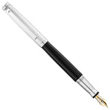 Waldmann Tuscany Black/Silver CT 18CT Fountain Pen