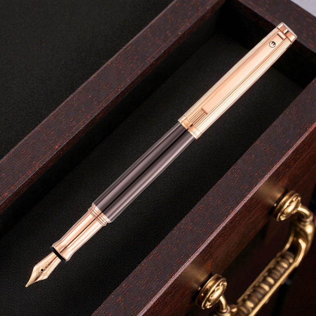 Waldmann Tuscany Chocolate/Rose Gold RGT Fountain Pen