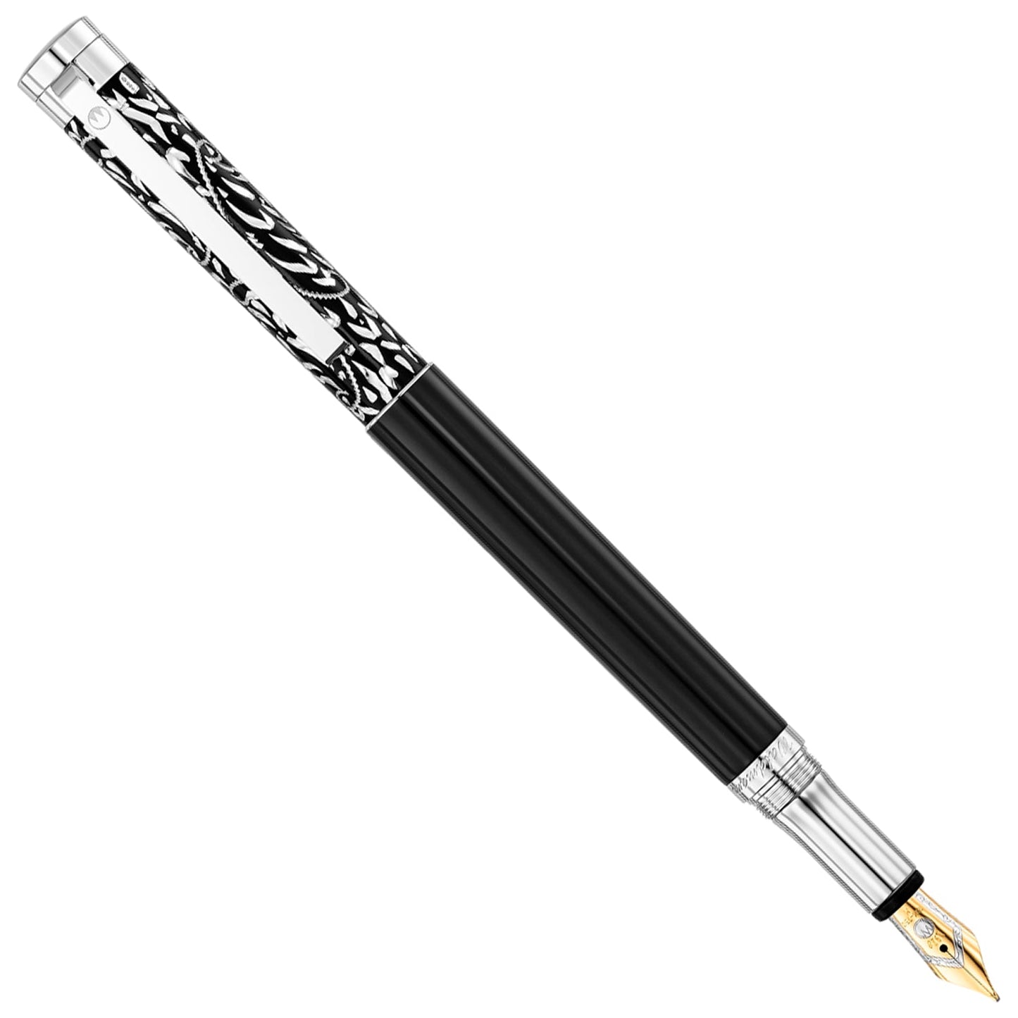Waldmann Xetra Vienna Black CT 18CT Fountain Pen