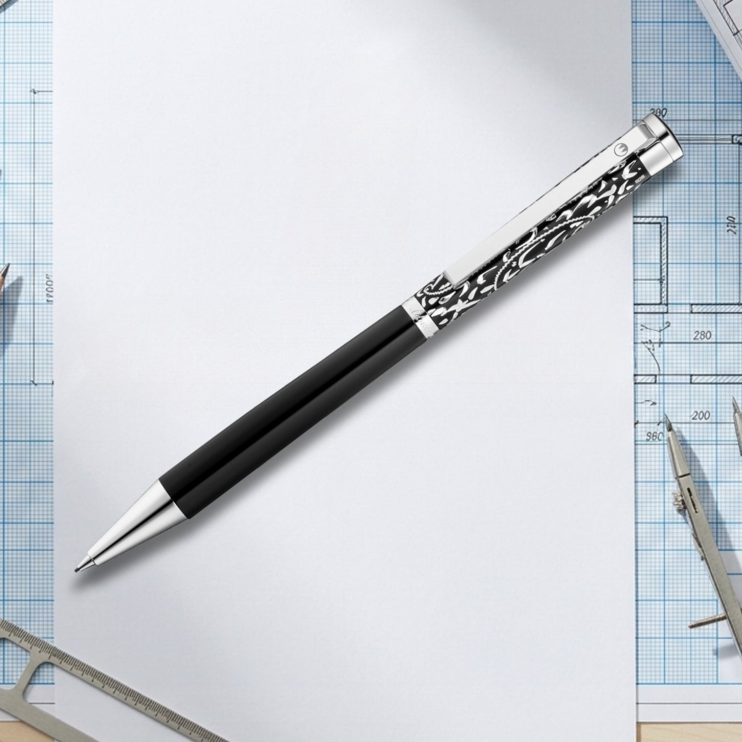 Waldmann Xetra Vienna Black CT Mechanical Pencil (0.7 MM) 2251