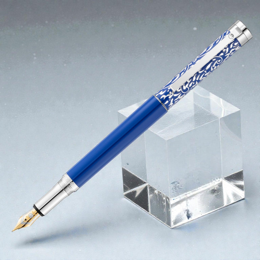 Waldmann Xetra Vienna Blue CT 18CT Fountain Pen