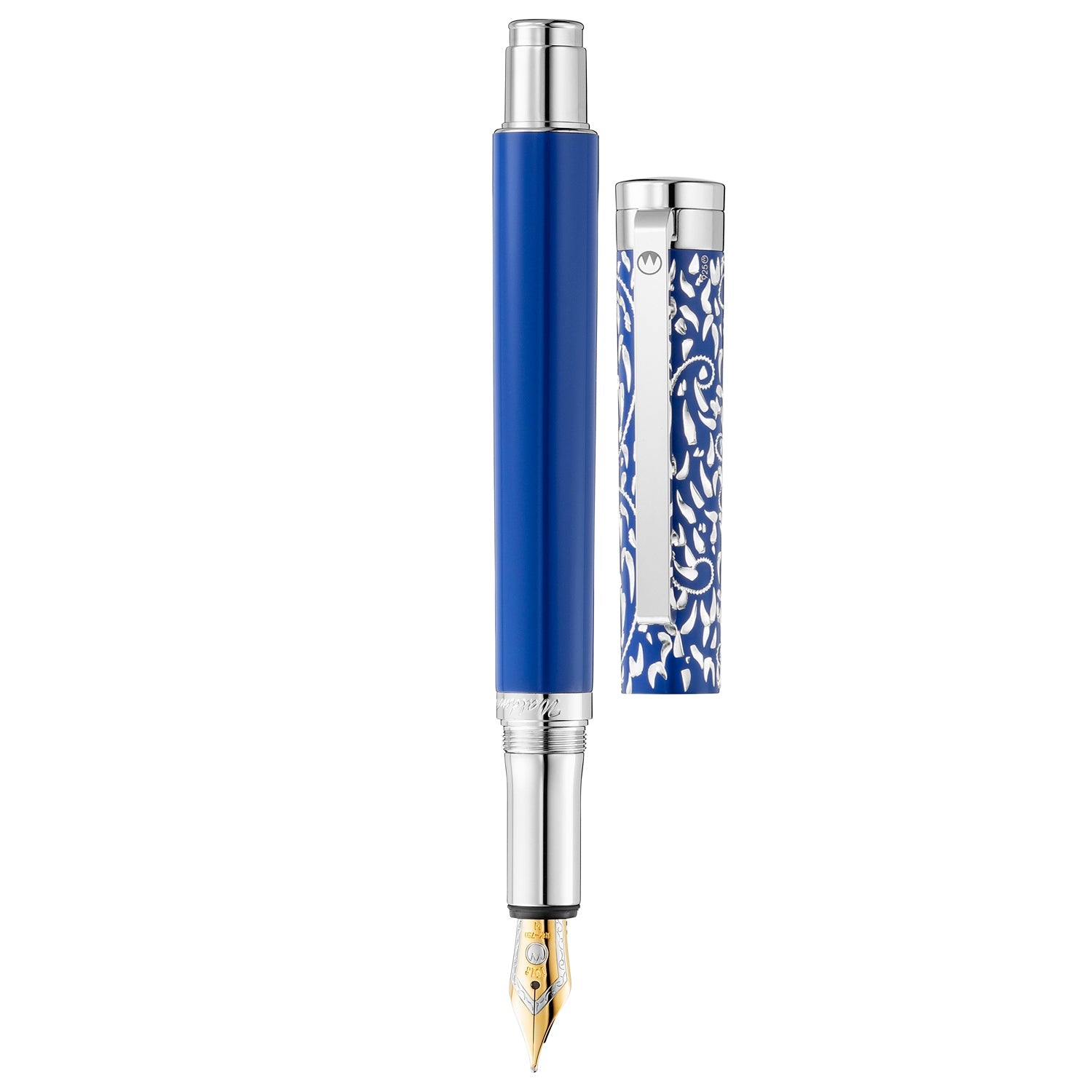 Waldmann Xetra Vienna Blue CT 18CT Fountain Pen