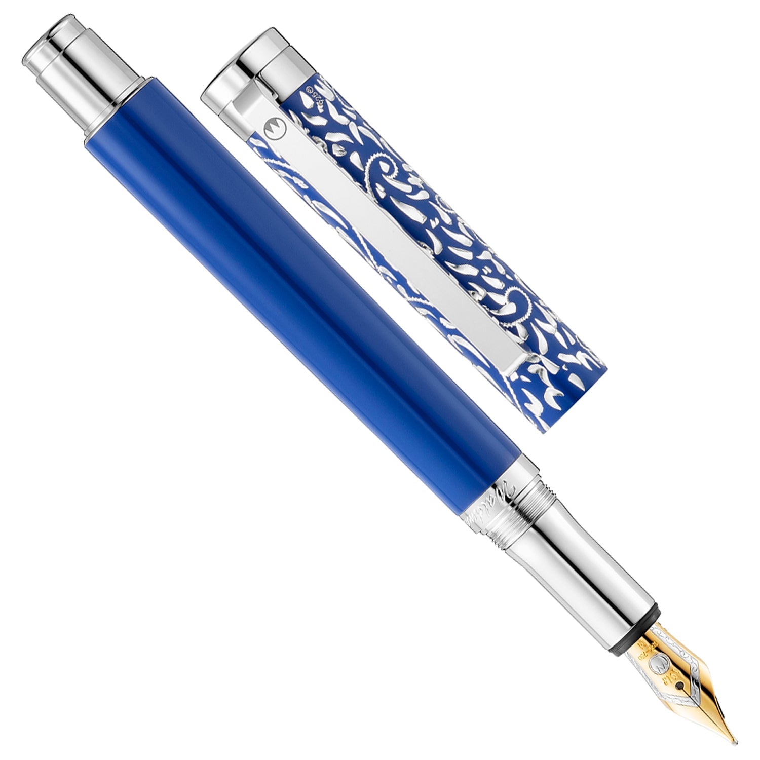 Waldmann Xetra Vienna Blue CT 18CT Fountain Pen