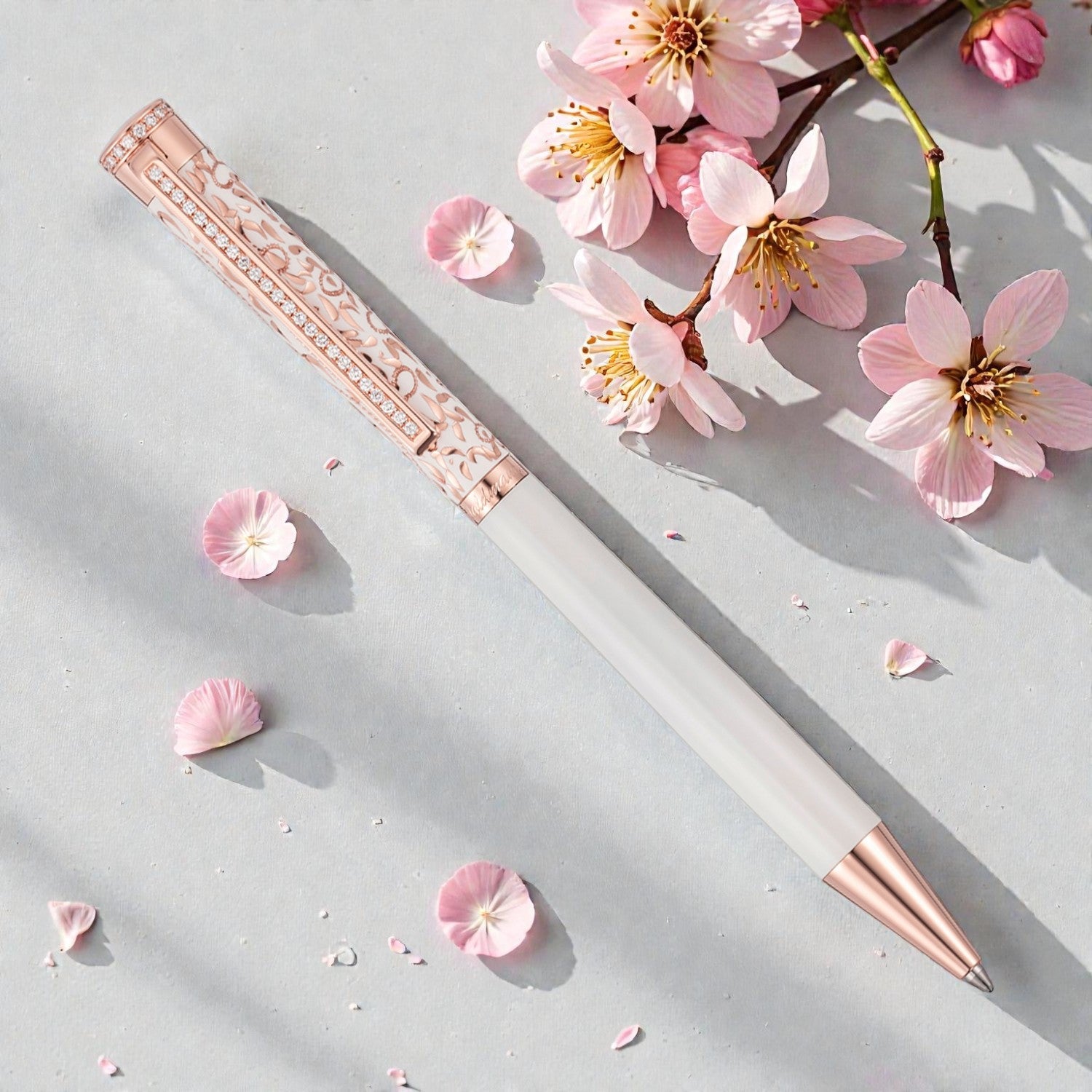 Waldmann Xetra Vienna Diamond Lady White RGT Ballpoint Pen 5711