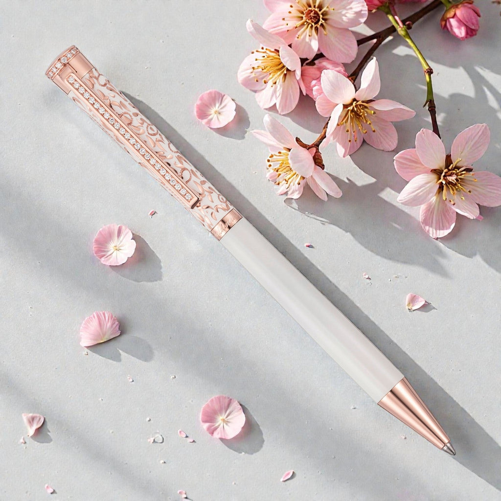 Waldmann Xetra Vienna Diamond Lady White RGT Ballpoint Pen 5711