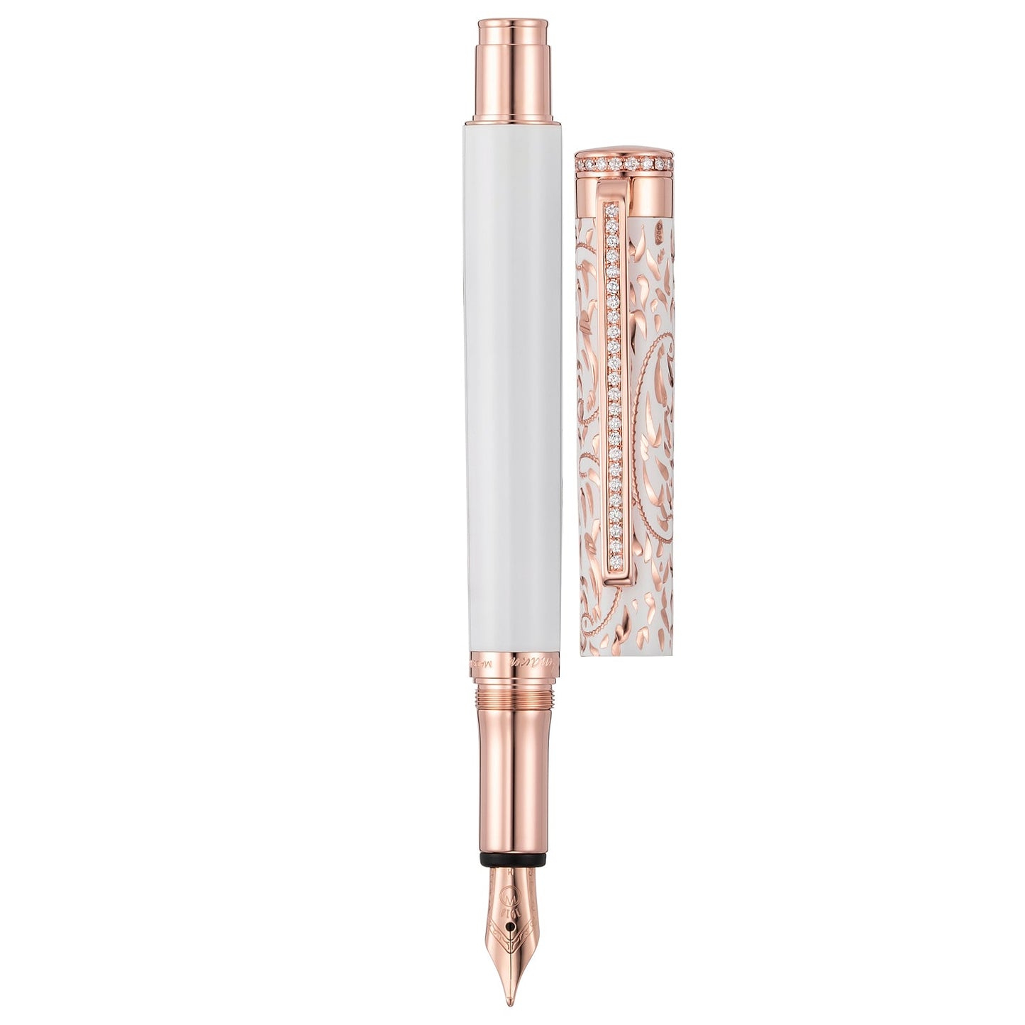 Waldmann Xetra Vienna Diamond Lady White RGT Fountain Pen