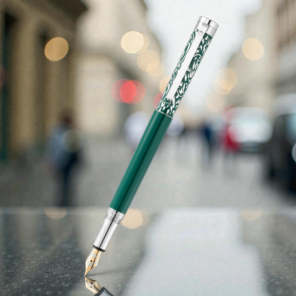 Waldmann Xetra Vienna Green CT 18CT Fountain Pen