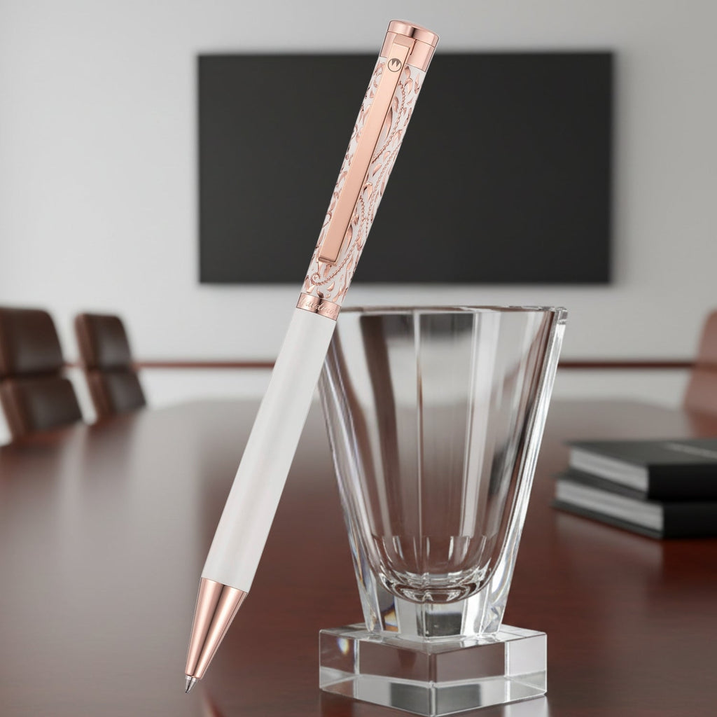 Waldmann Xetra Vienna Lady White RGT Ballpoint Pen 5549