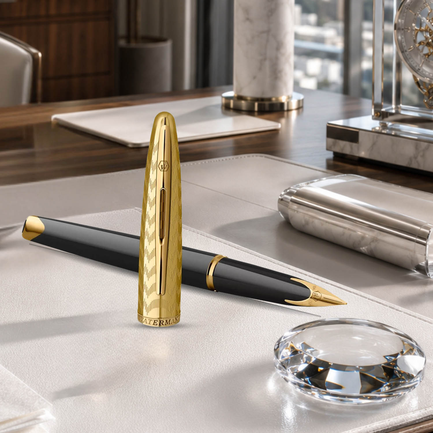 Waterman Carene Opera Deluxe Black GT Fountain Pen