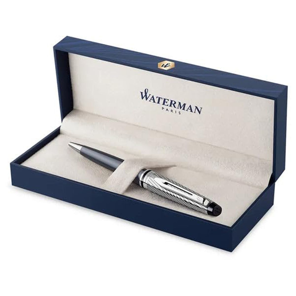 Waterman Expert Metallic Stone Deluxe Blue CT Ballpoint Pen 9000040722