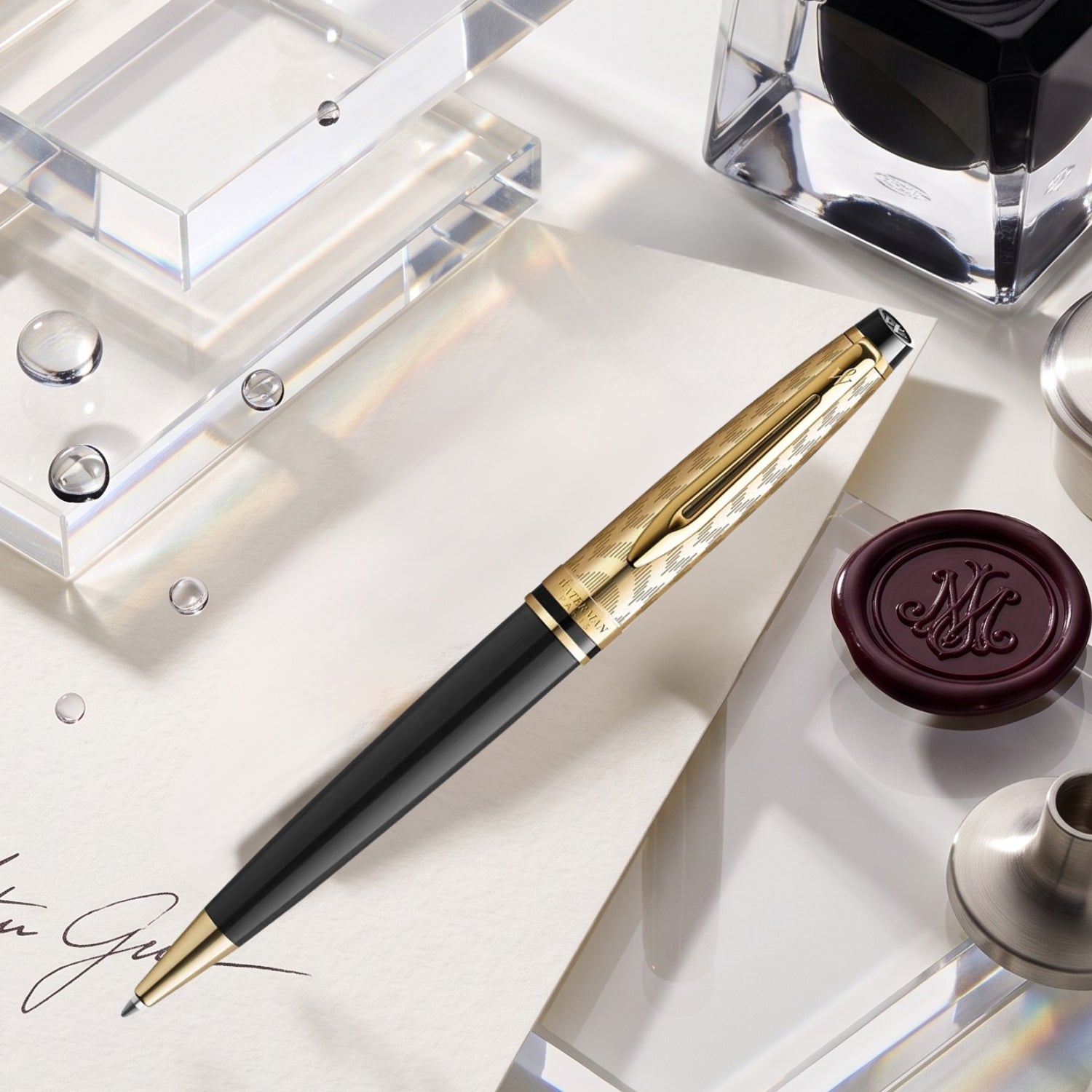 Waterman Expert Opera Deluxe Black GT Ballpoint Pen 9000040708