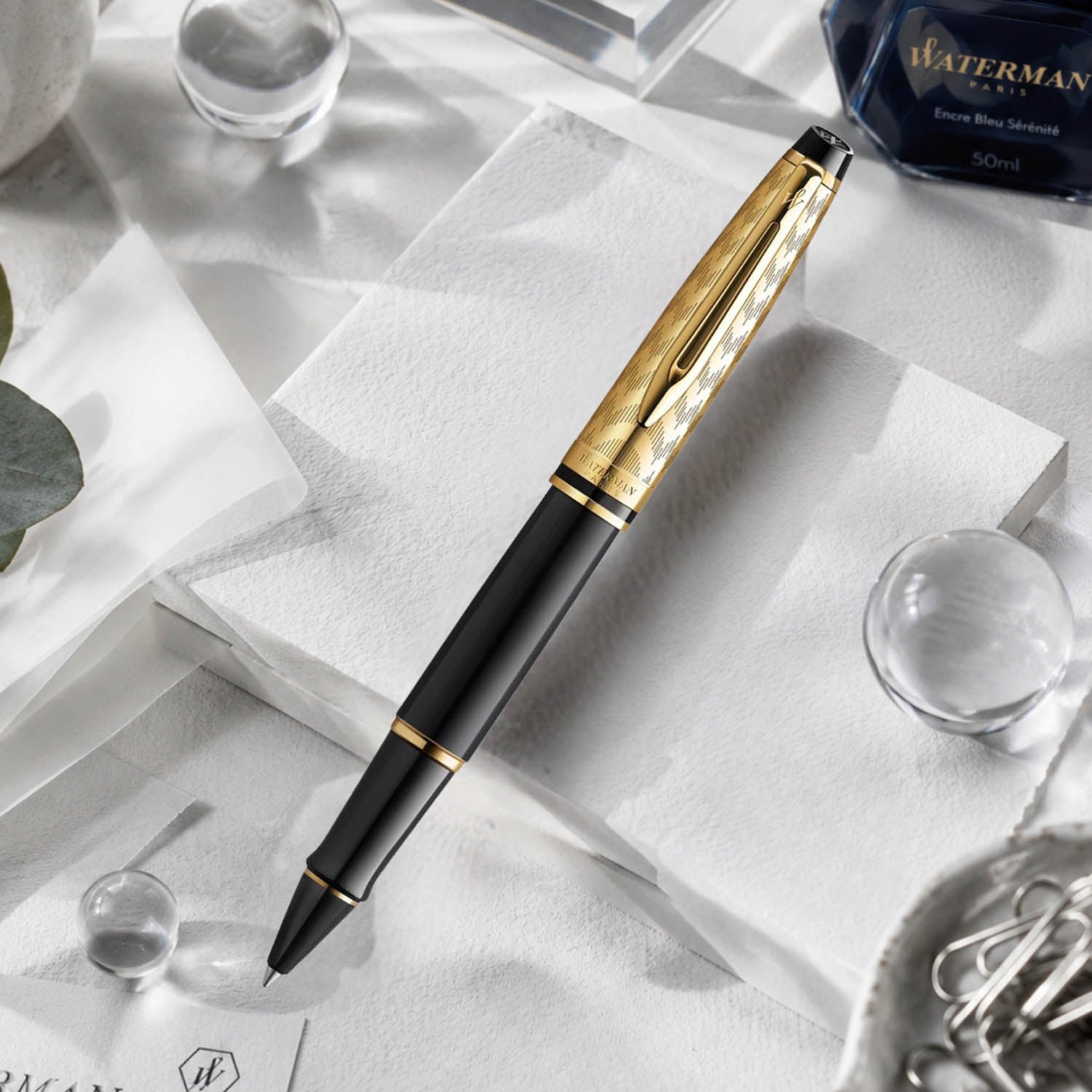 Waterman Expert Opera Deluxe Black GT Roller Ball Pen 9000040712
