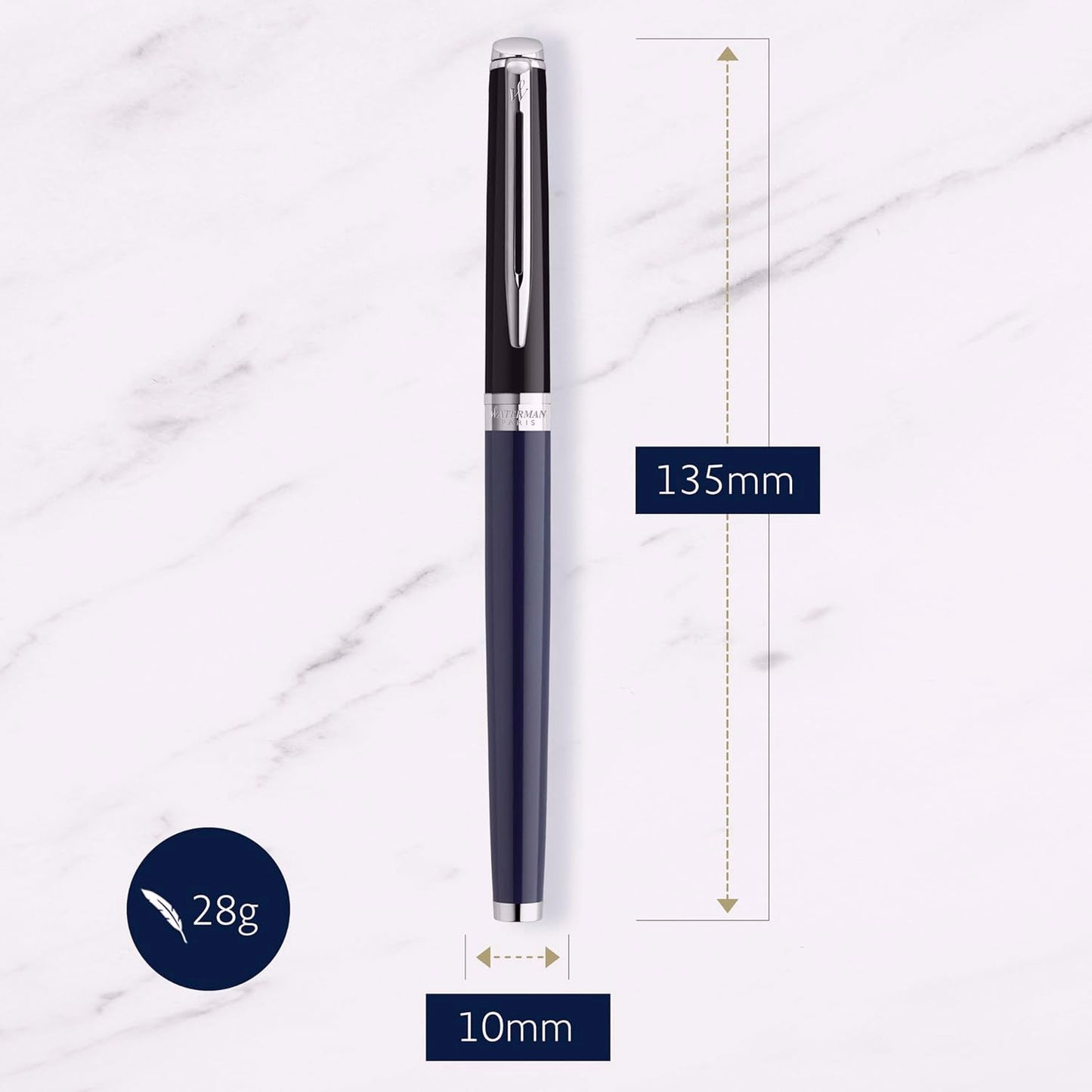 Waterman Hemisphere Colour Block Blue/Black CT Roller Ball Pen 9000037254