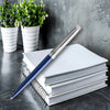 Waterman Hemisphere Matte Stainless Steel Blue CT Ballpoint Pen 9000034682