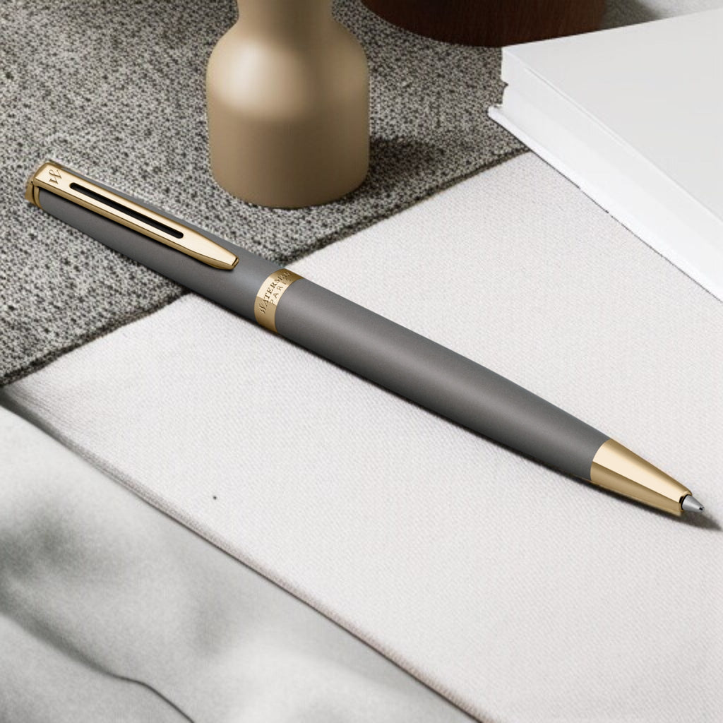 Waterman Hemisphere Metallic Grey GT Ballpoint Pen 9000039923