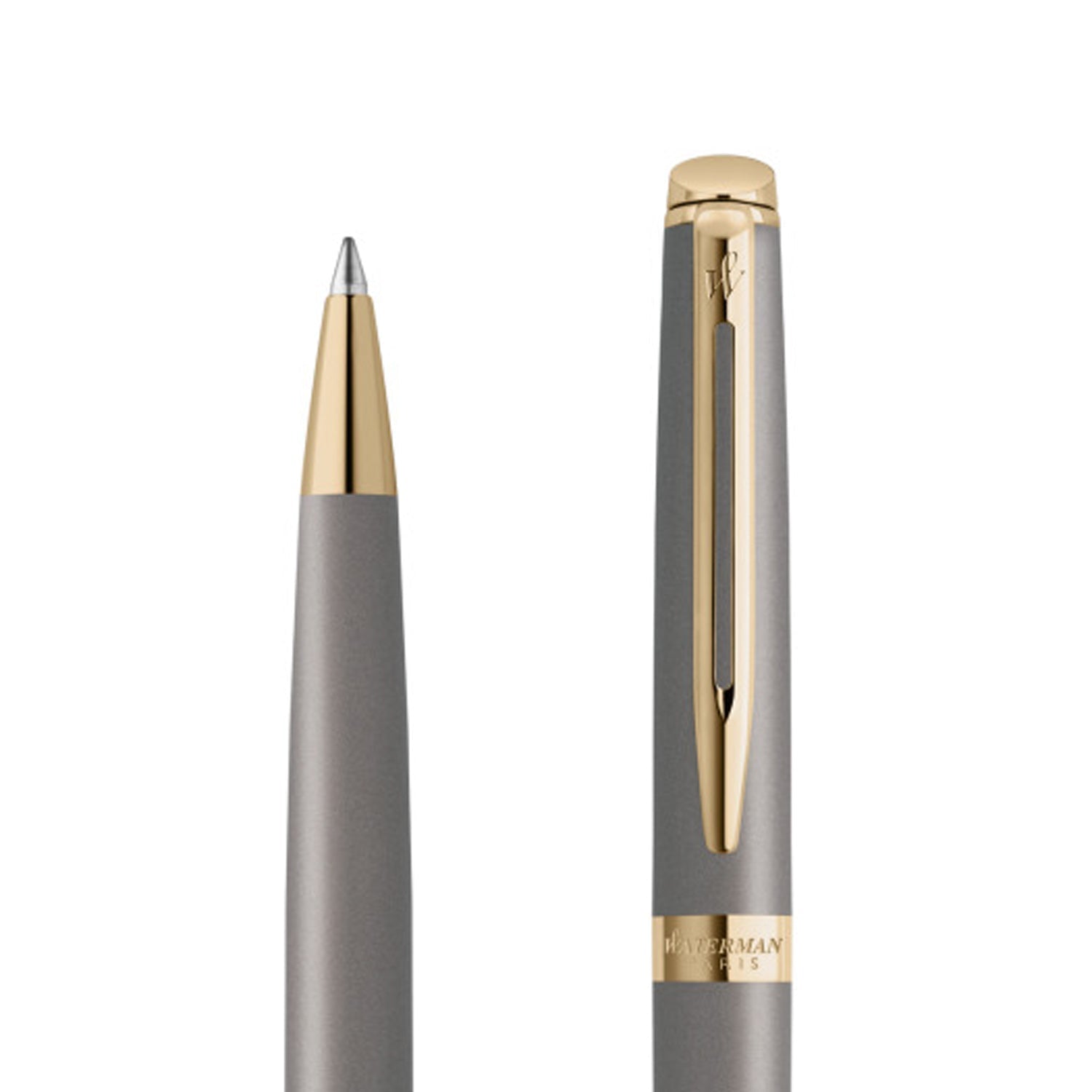 Waterman Hemisphere Metallic Grey GT Ballpoint Pen 9000039923