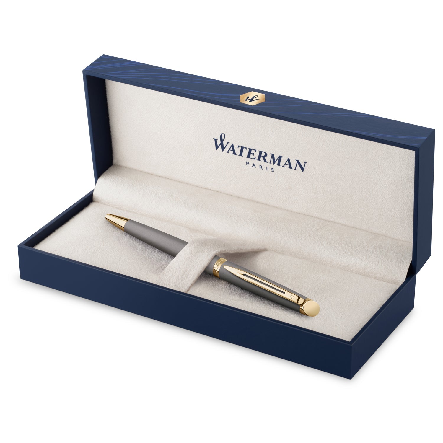 Waterman Hemisphere Metallic Grey GT Ballpoint Pen 9000039923