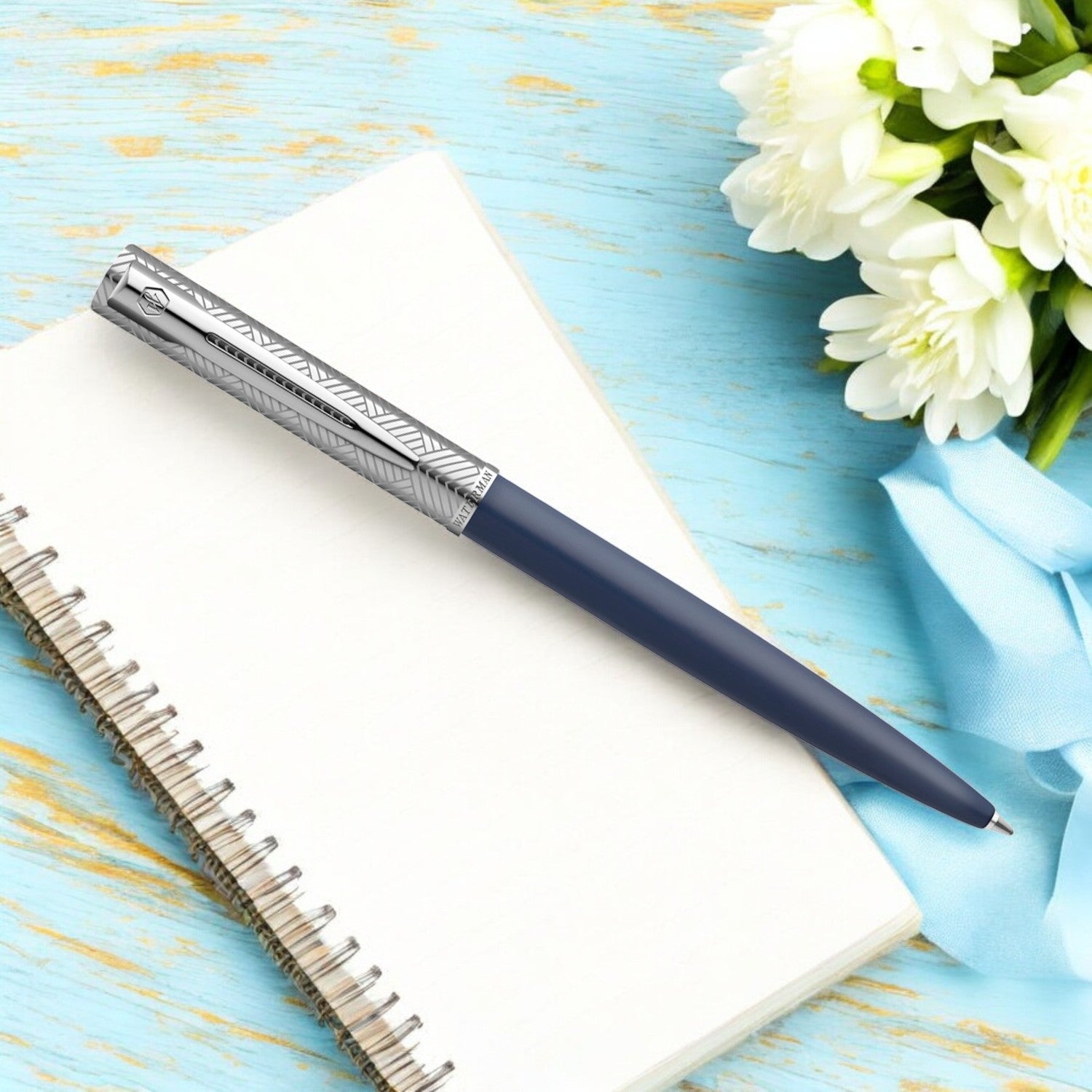 Waterman Allure Deluxe Blue CT Ballpoint Pen 9000034659