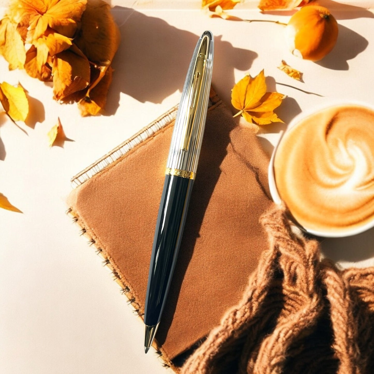 Waterman Carene Deluxe Black GT Ballpoint Pen 9000013886
