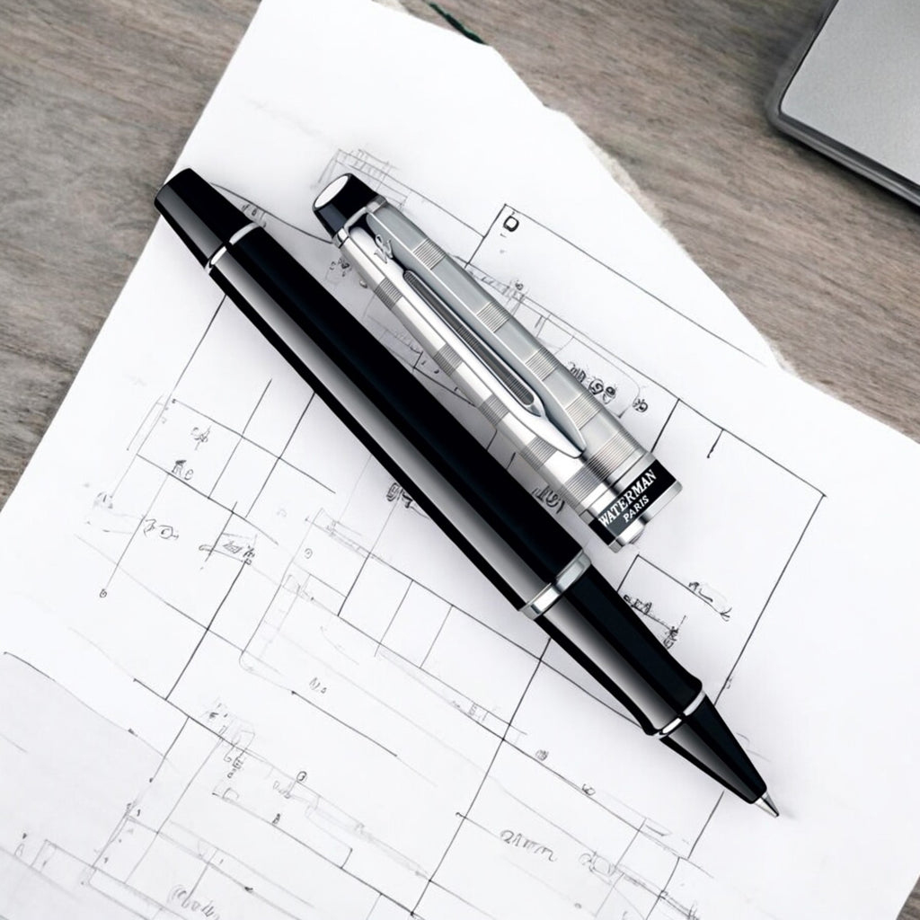 Waterman Expert Deluxe Black CT Roller Ball Pen 9000017160