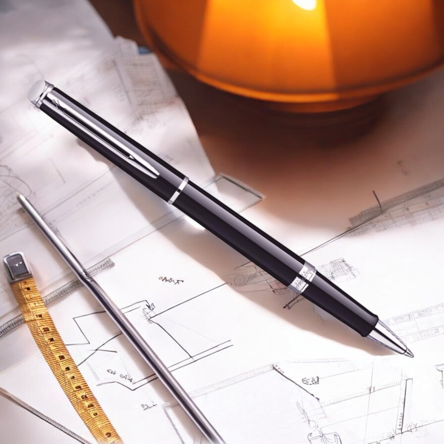 Waterman Hemisphere Mars Black CT Roller Ball Pen 9000017096