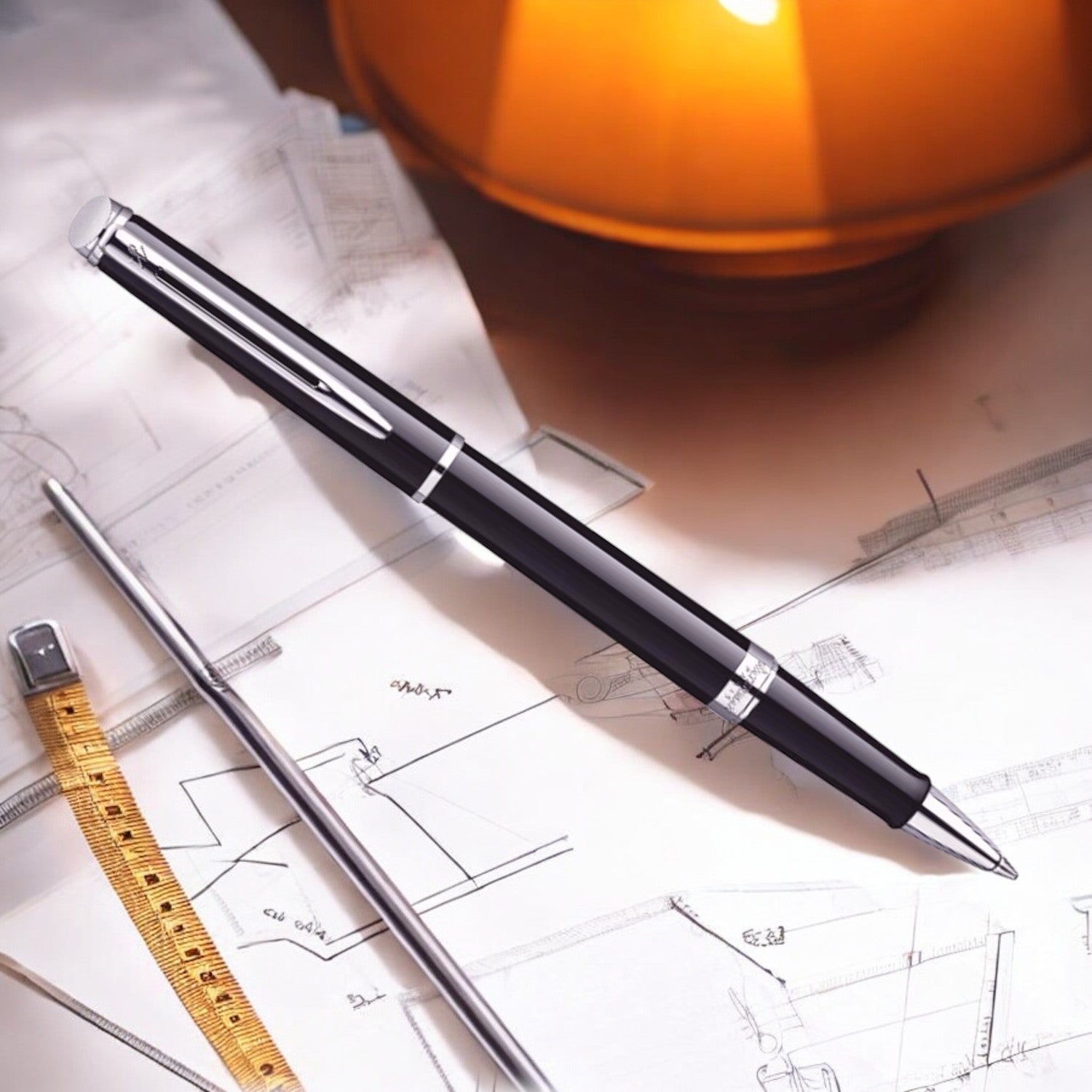Waterman Hemisphere Mars Black CT Roller Ball Pen 9000017096