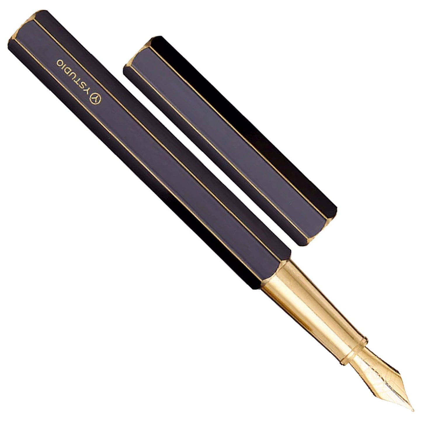 Ystudio Classic Revolve Black Fountain Pen