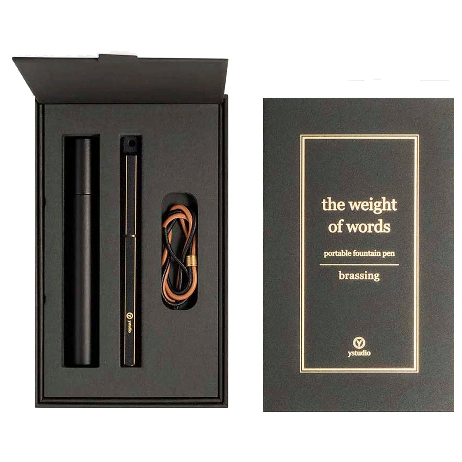 Ystudio Classic Revolve Black Portable Fountain Pen