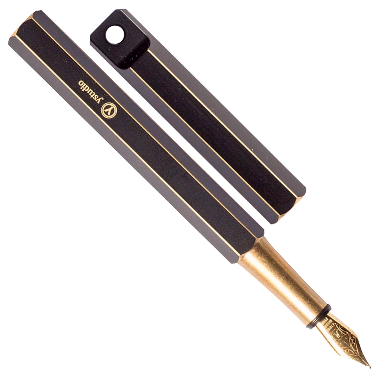 Ystudio Classic Revolve Black Portable Fountain Pen