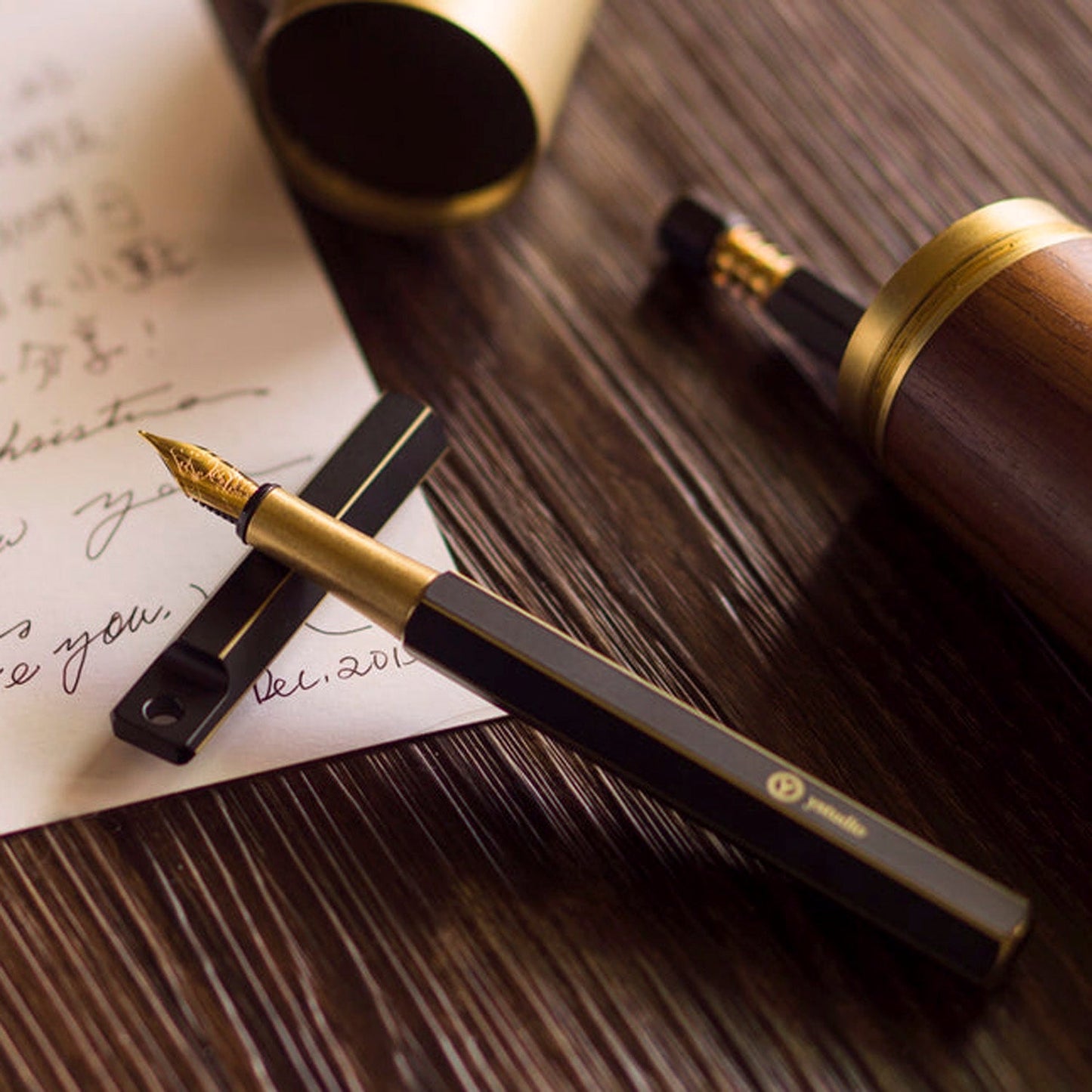 Ystudio Classic Revolve Black Portable Fountain Pen