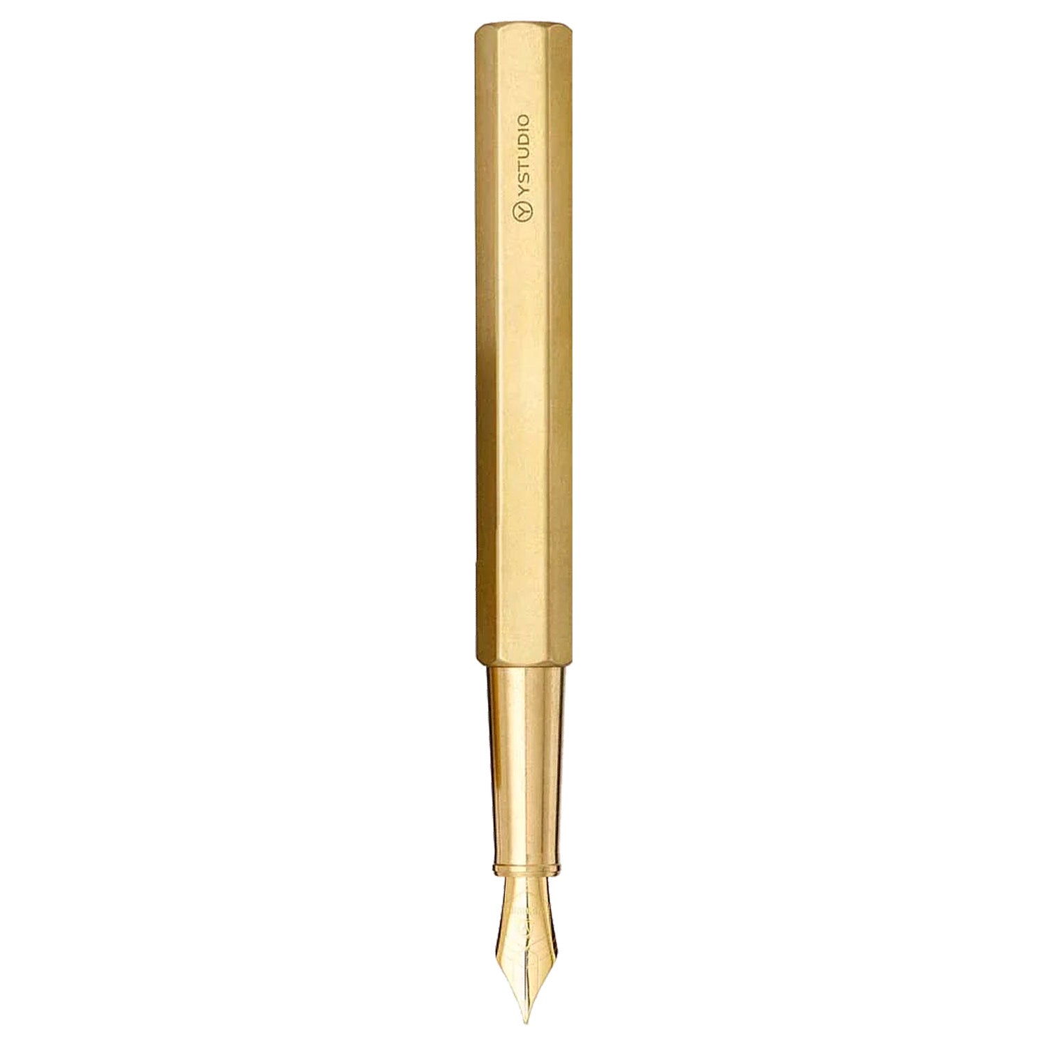 Ystudio Classic Revolve Brass Fountain Pen