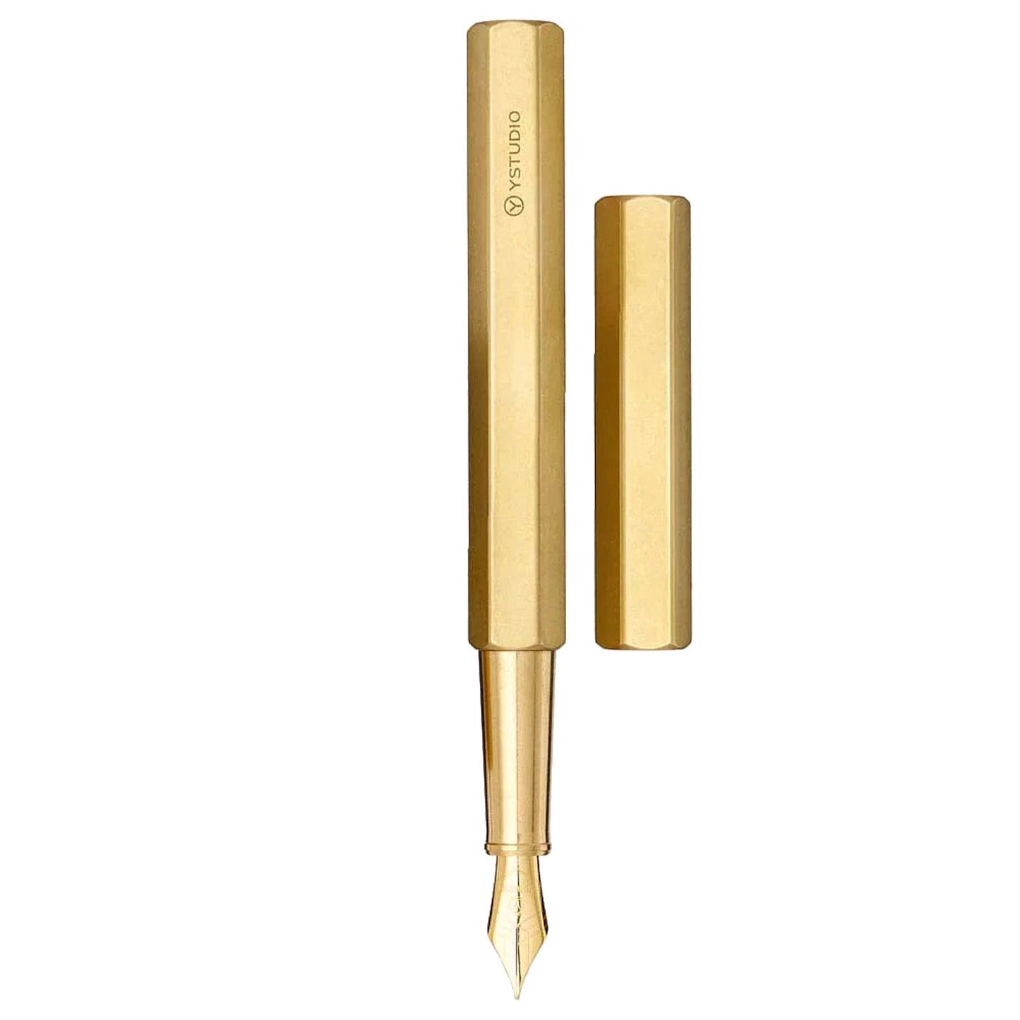 Ystudio Classic Revolve Brass Fountain Pen