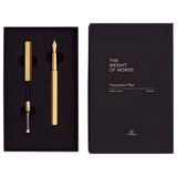 Ystudio Classic Revolve Brass Fountain Pen