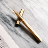 Ystudio Classic Revolve Brass Roller Ball Pen 1CRLP0001BSX