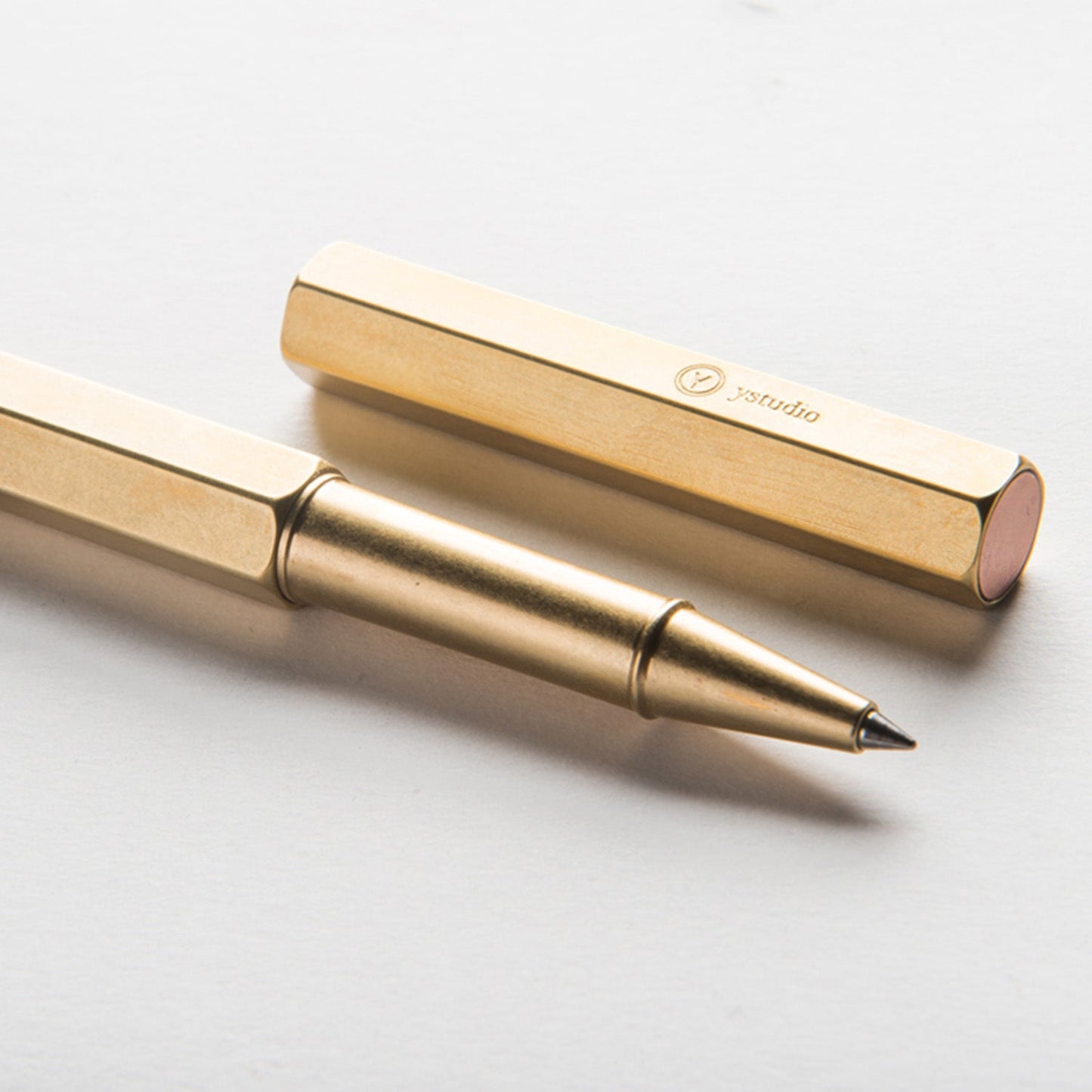 Ystudio Classic Revolve Brass Roller Ball Pen 1CRLP0001BSX