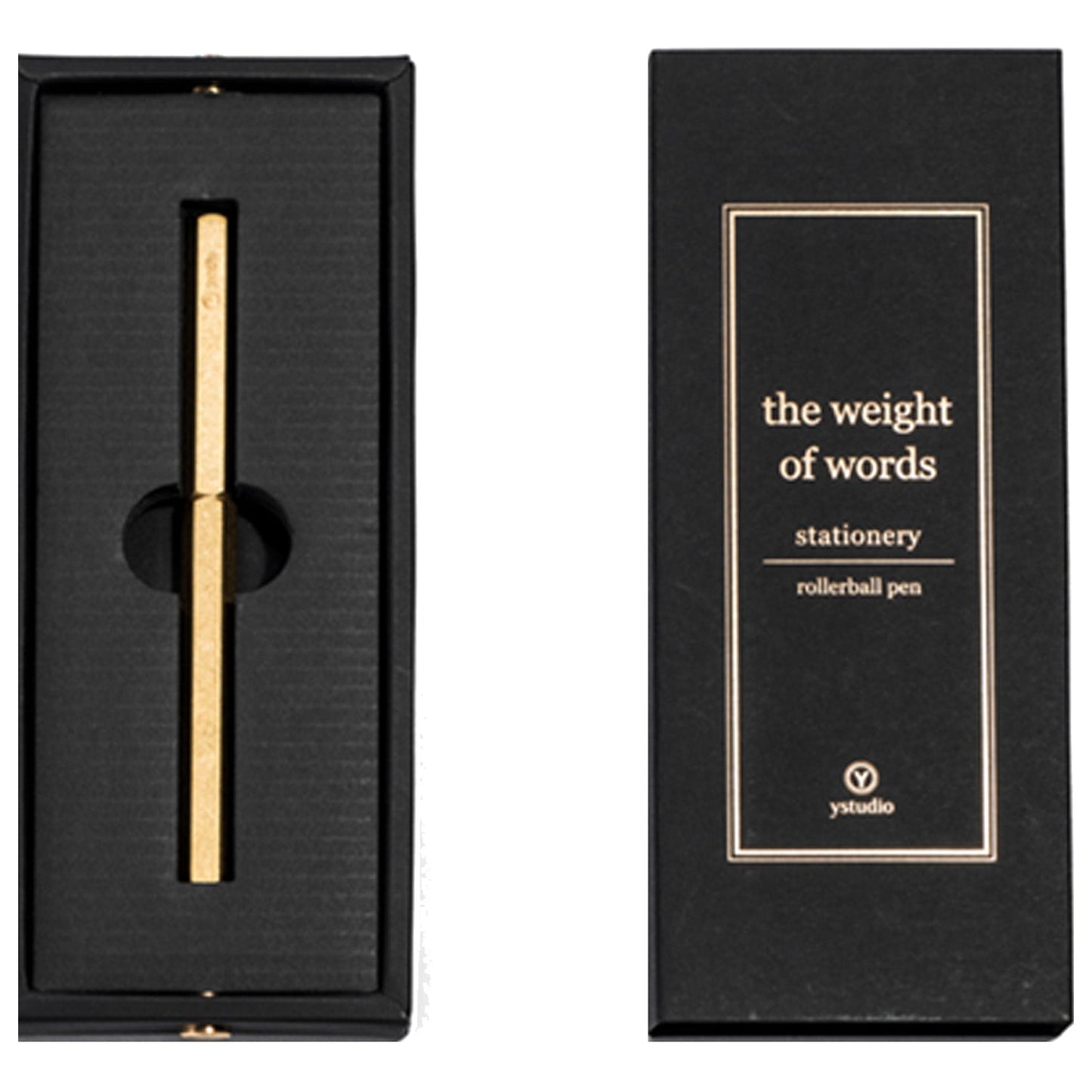 Ystudio Classic Revolve Brass Roller Ball Pen 1CRLP0001BSX
