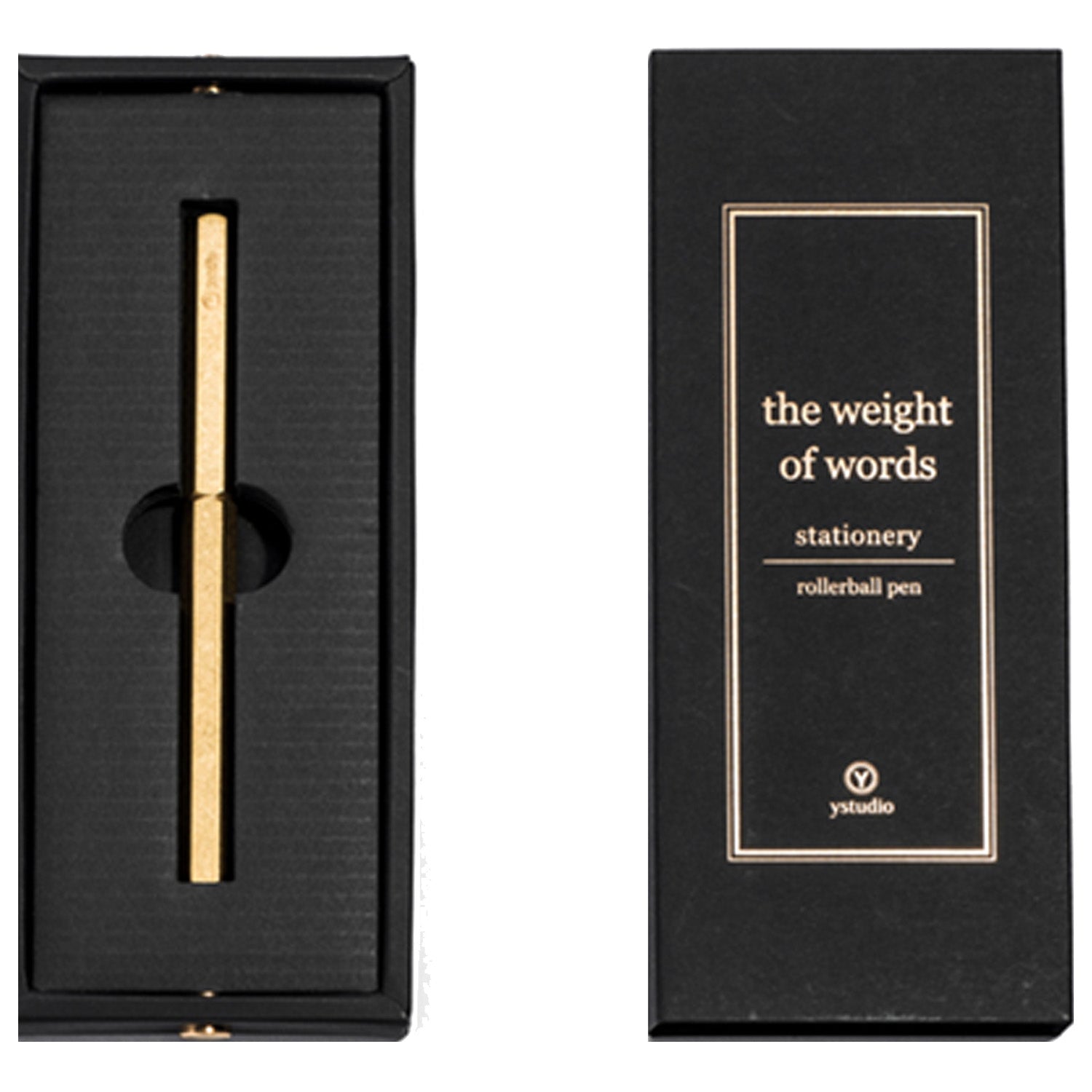Ystudio Classic Revolve Brass Roller Ball Pen 1CRLP0001BSX