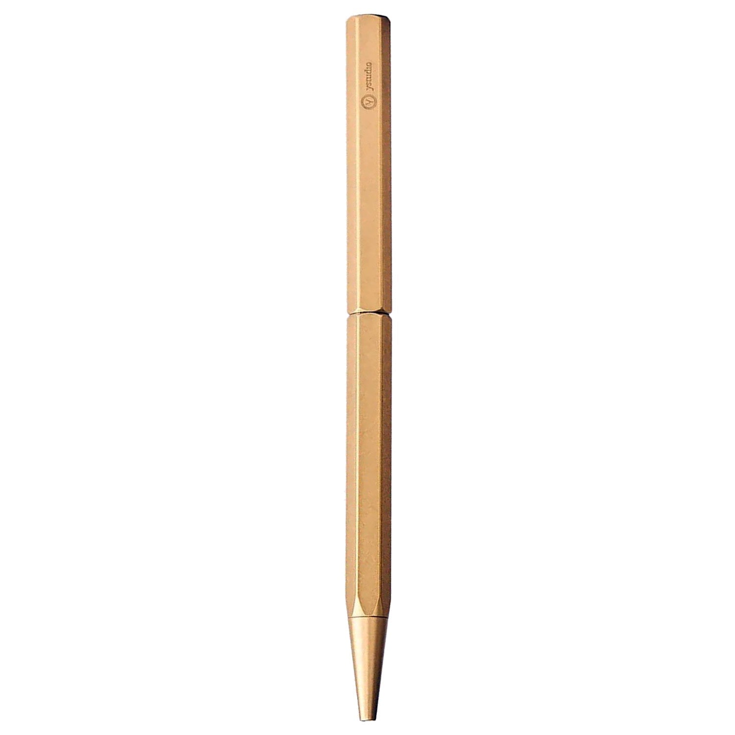 Ystudio Classic Revolve Brass Slim Ballpoint Pen 1CBPP0002BSX